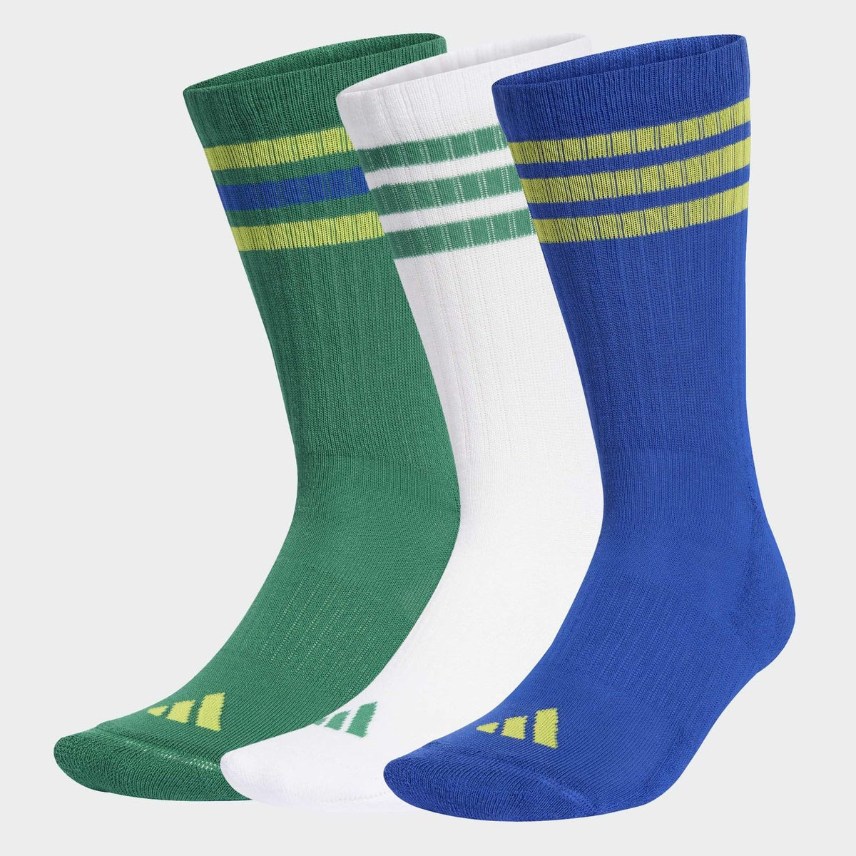 adidas 3-Stripes Cushioned Crew Socks 3 Pair Pack