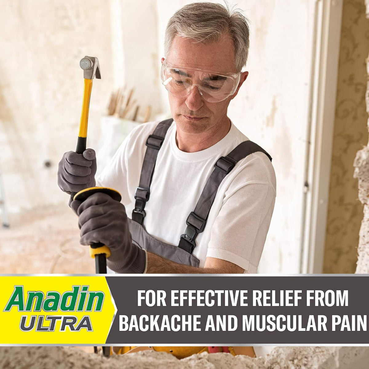 Anadin Ultra Ibuprofen Back & Muscle Pain Relief Liquid Capsules, Pack of 16