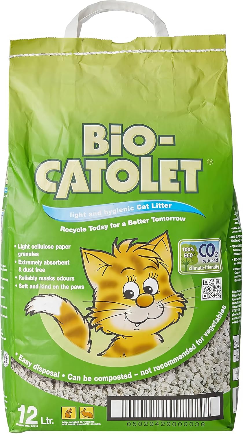 Bio-Catolet Light & Hygienic Recycled Paper Granules Cat Litter 12L