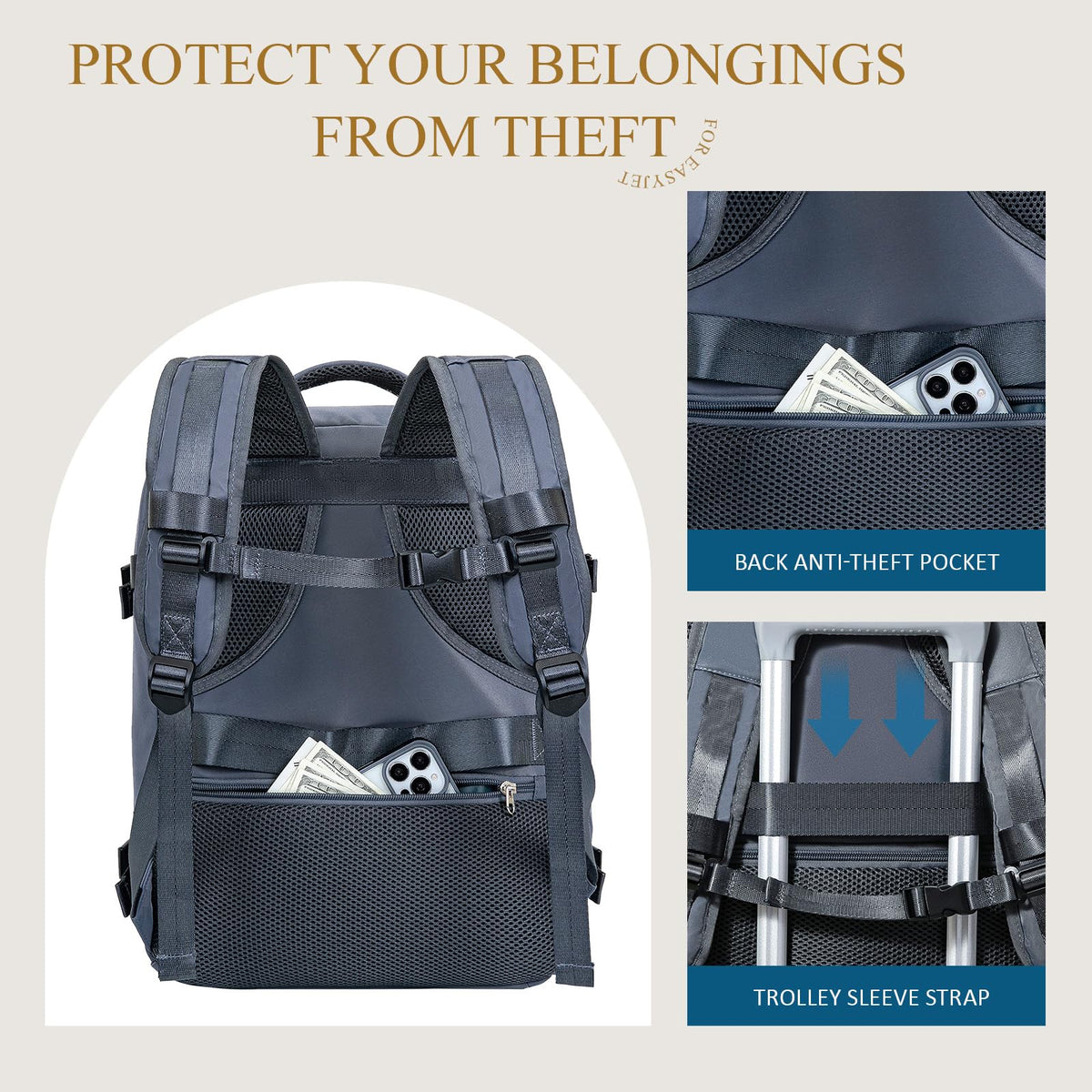 Lossga for Ryanair Cabin Bags 40x30x20,Cabin Bag Travel Backpack