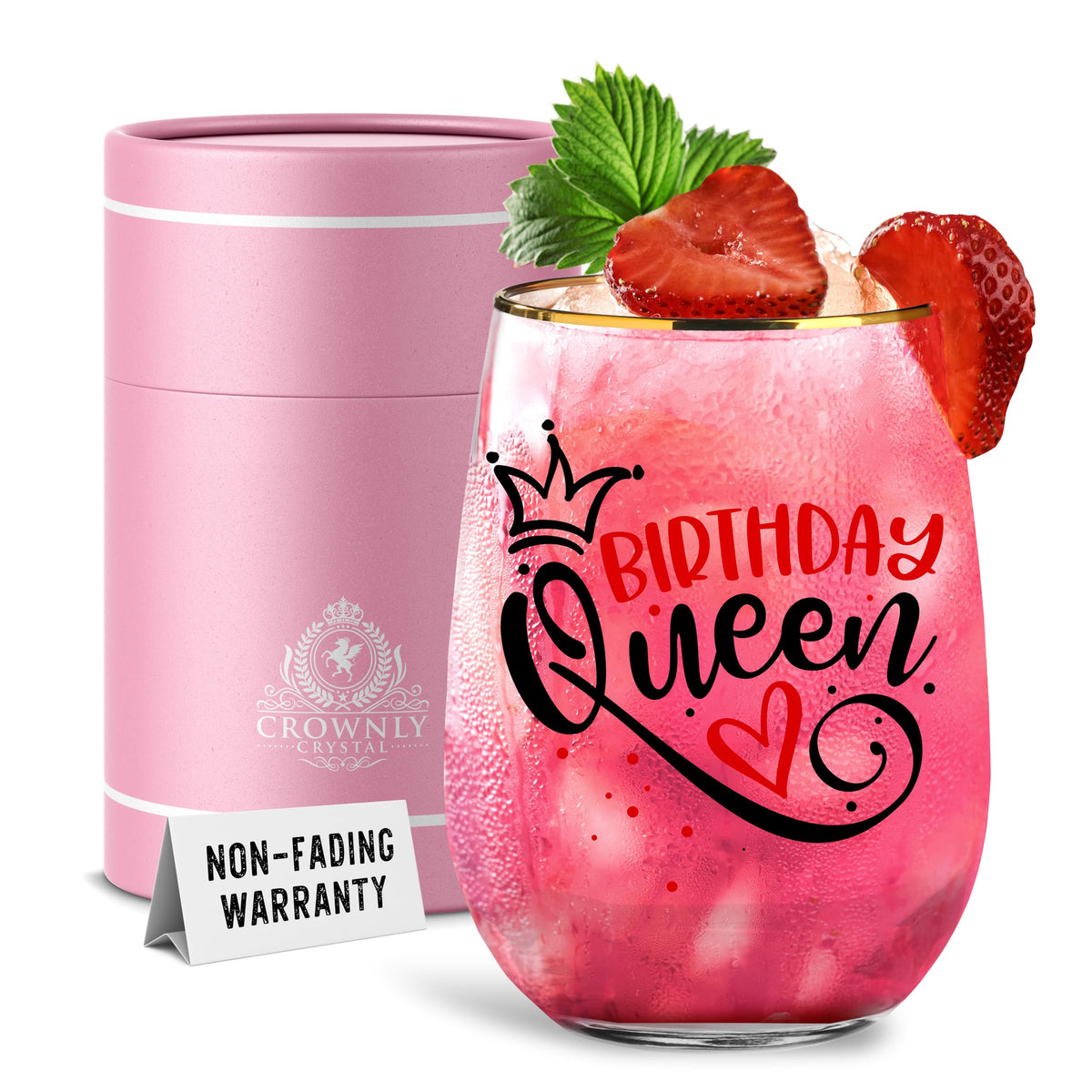 CROWNLY CRYSTAL® Gifts for Mum Personalised Glass Birthday Gift Mothers Day Presents from Daughter or Son Gifts for Mummy Popular Gift for Her