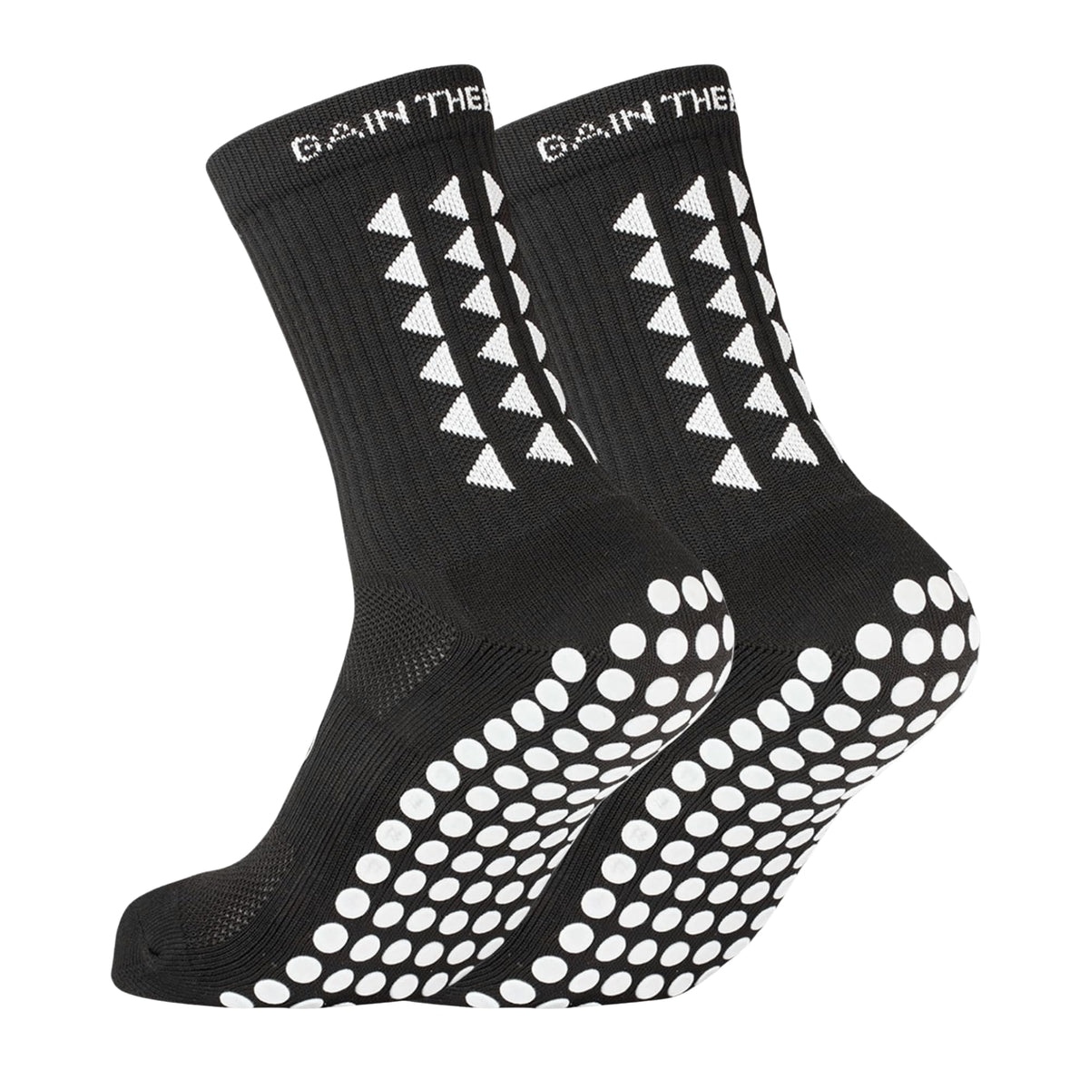 Gain The Edge Football Grip Socks 3.0-2pc and 4pc Set - Non Slip Football Socks - Updated Model