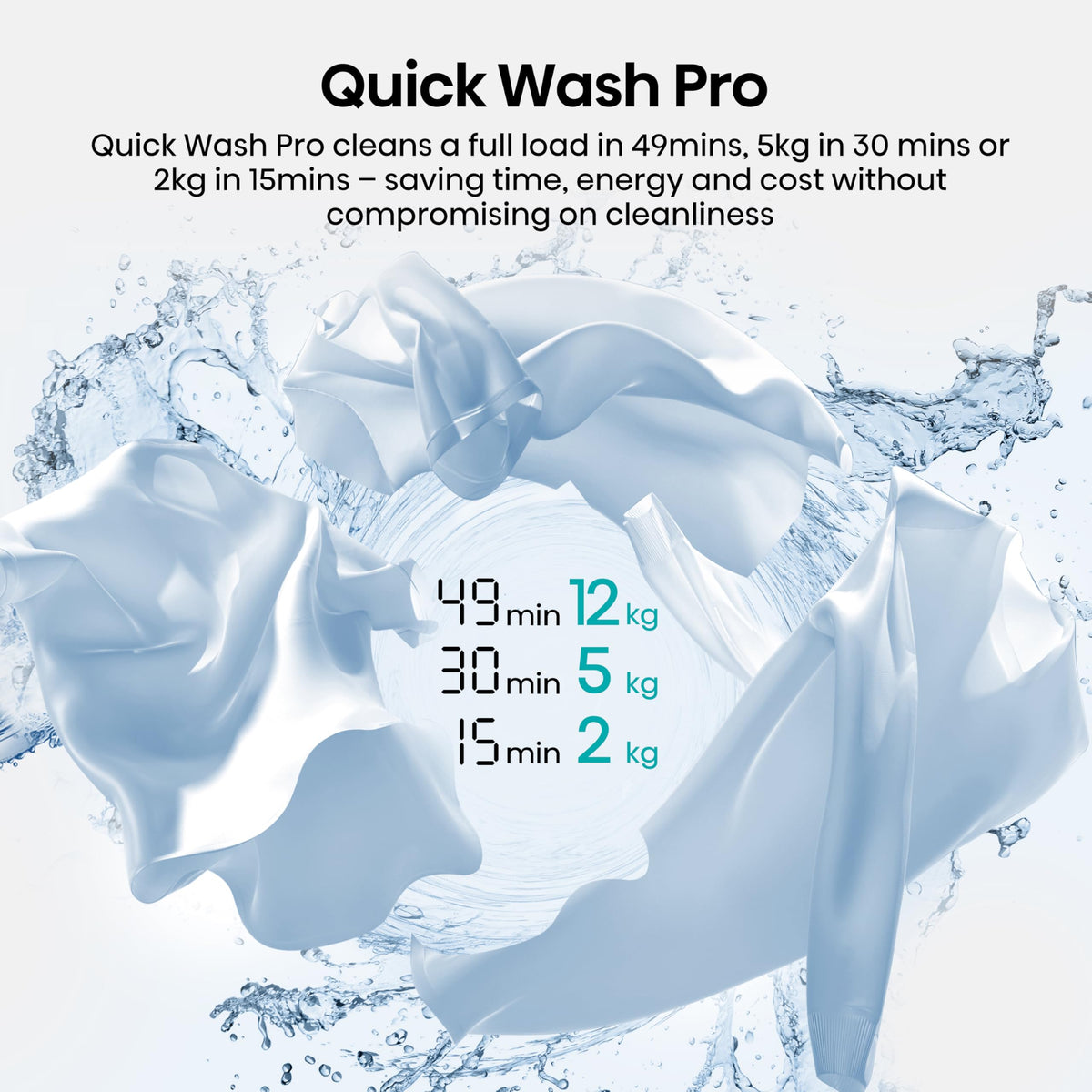 Hisense 3S Series WD3S8043BB3 Wifi Connected 8Kg and 5Kg Washer Dryer with 1400 rpm - Black - A-D Rated