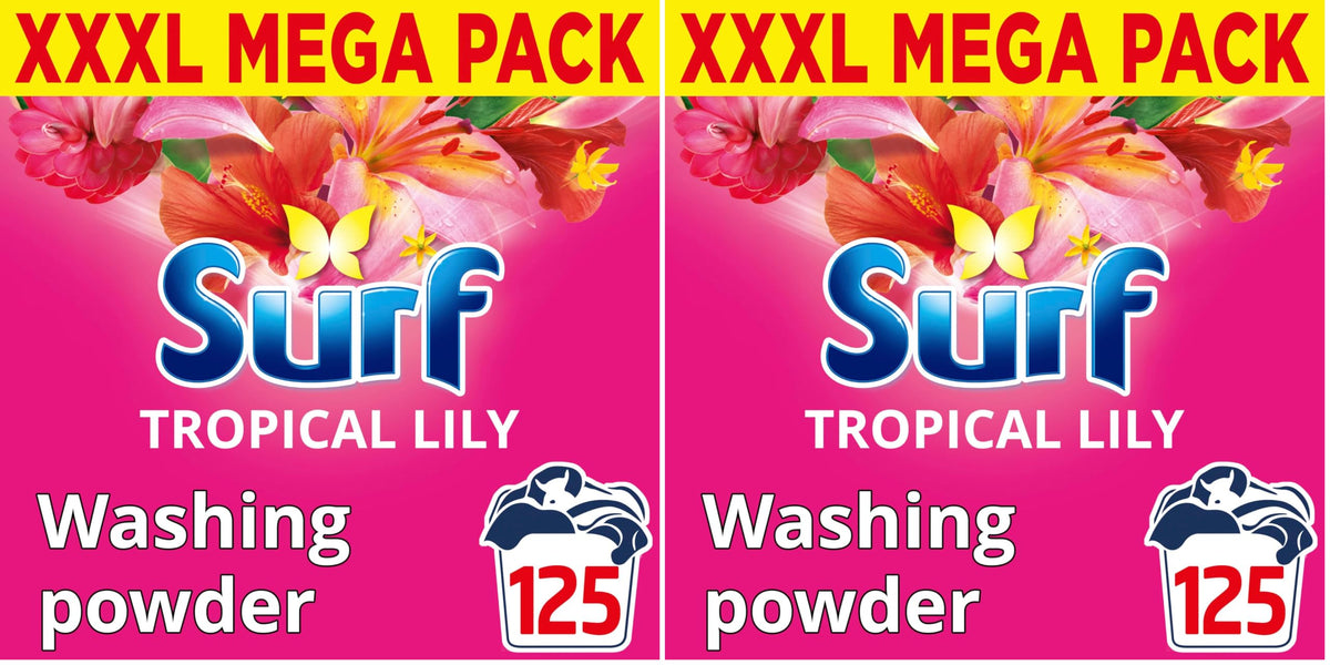Surf Tropical Lily Detergent Washing Powder 125 Washes (6.25kg)