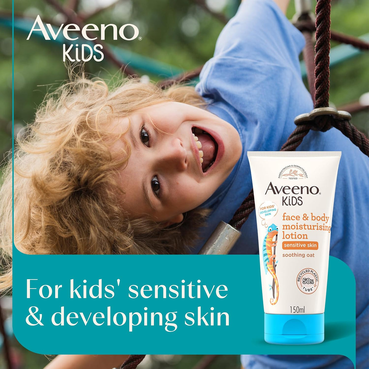 Aveeno Kids Face & Body Lotion for Kids' Sensitive Skin Gruffalo Edition