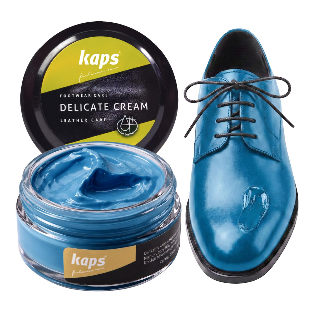 Leather Shoe Cream Polish & Conditioner, Kaps 50ml
