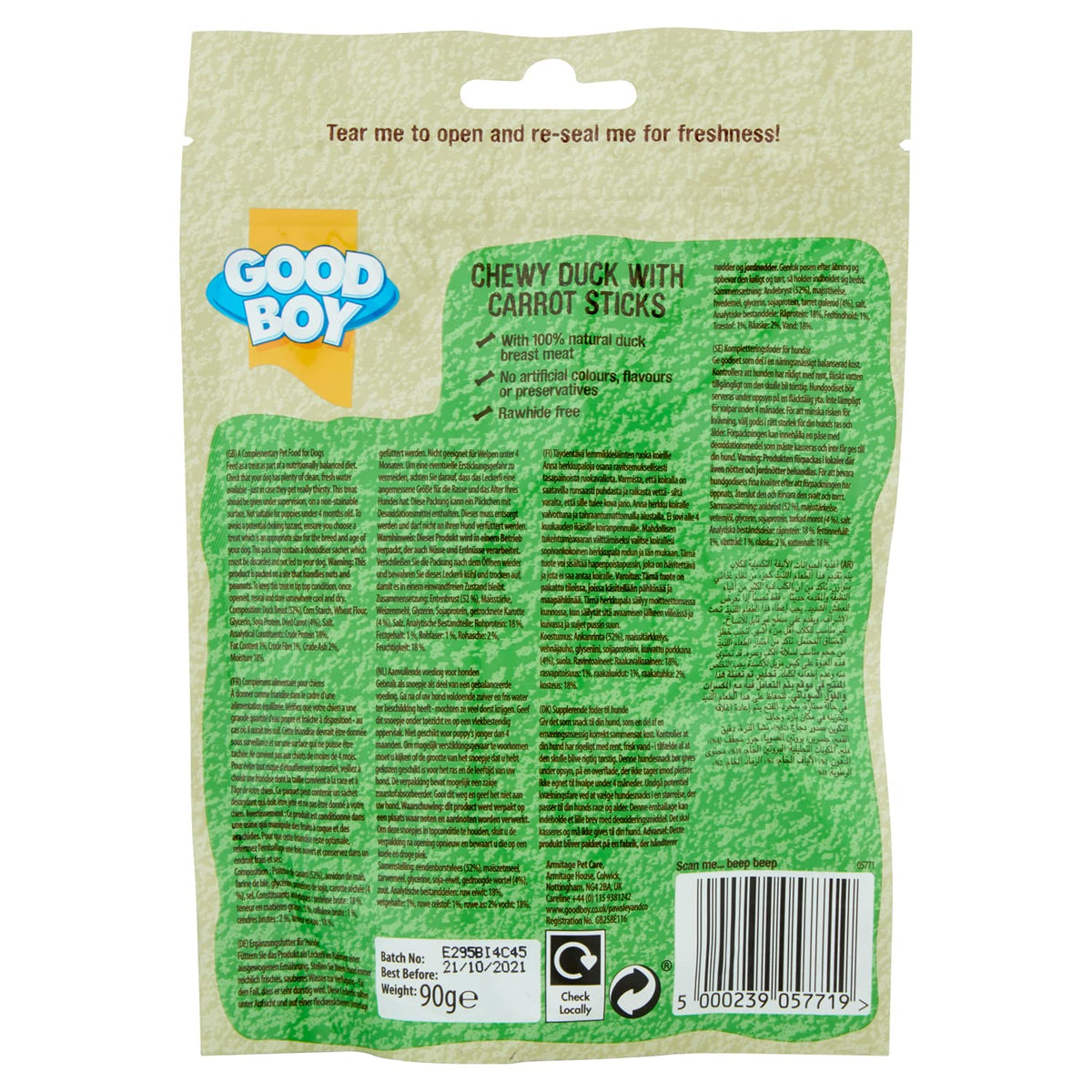 Good Boy Chicken & Hide Twisters Dog Treats 220g