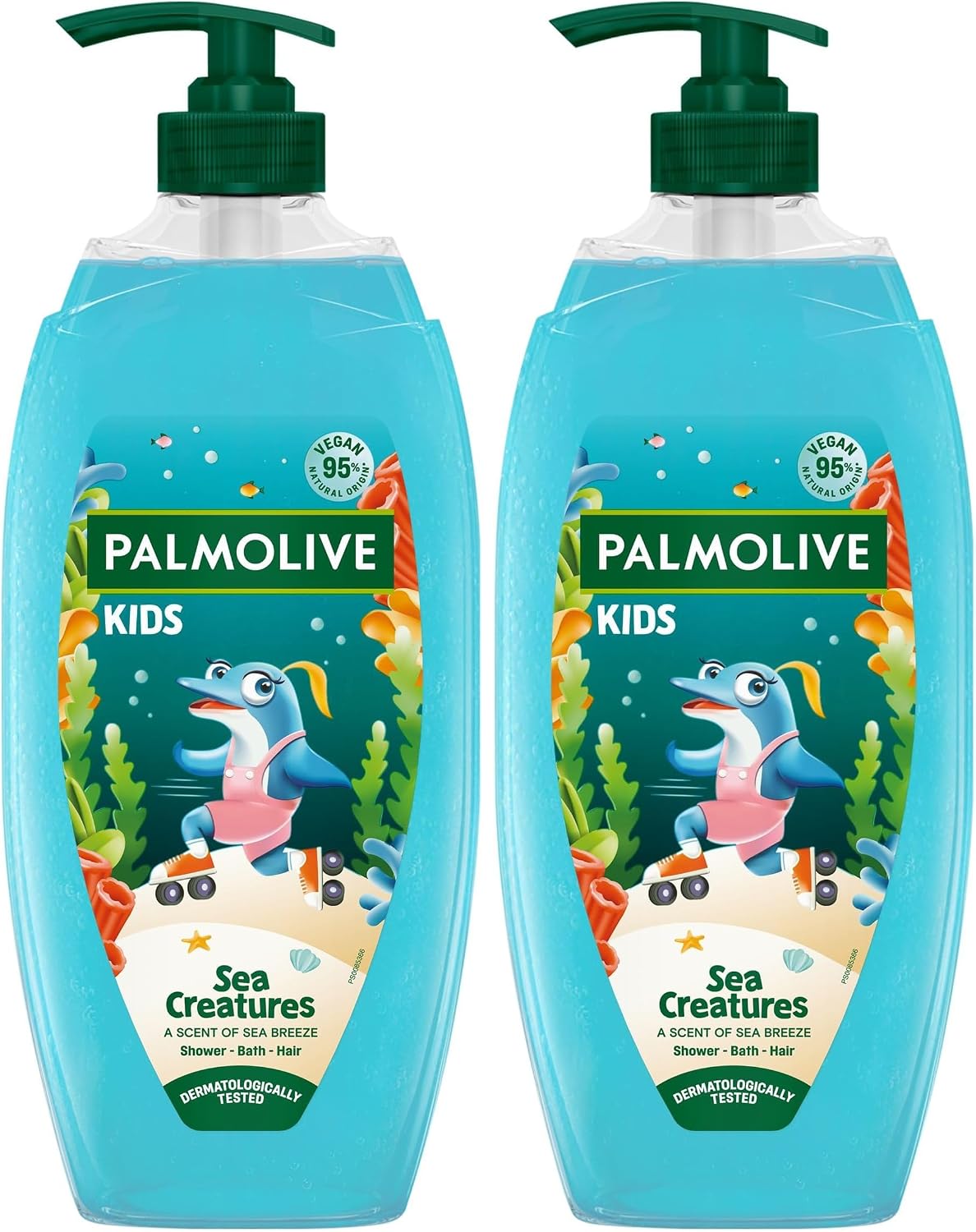 Palmolive Sea Creature Kids Shower Gel 750ml (Pack of 2)