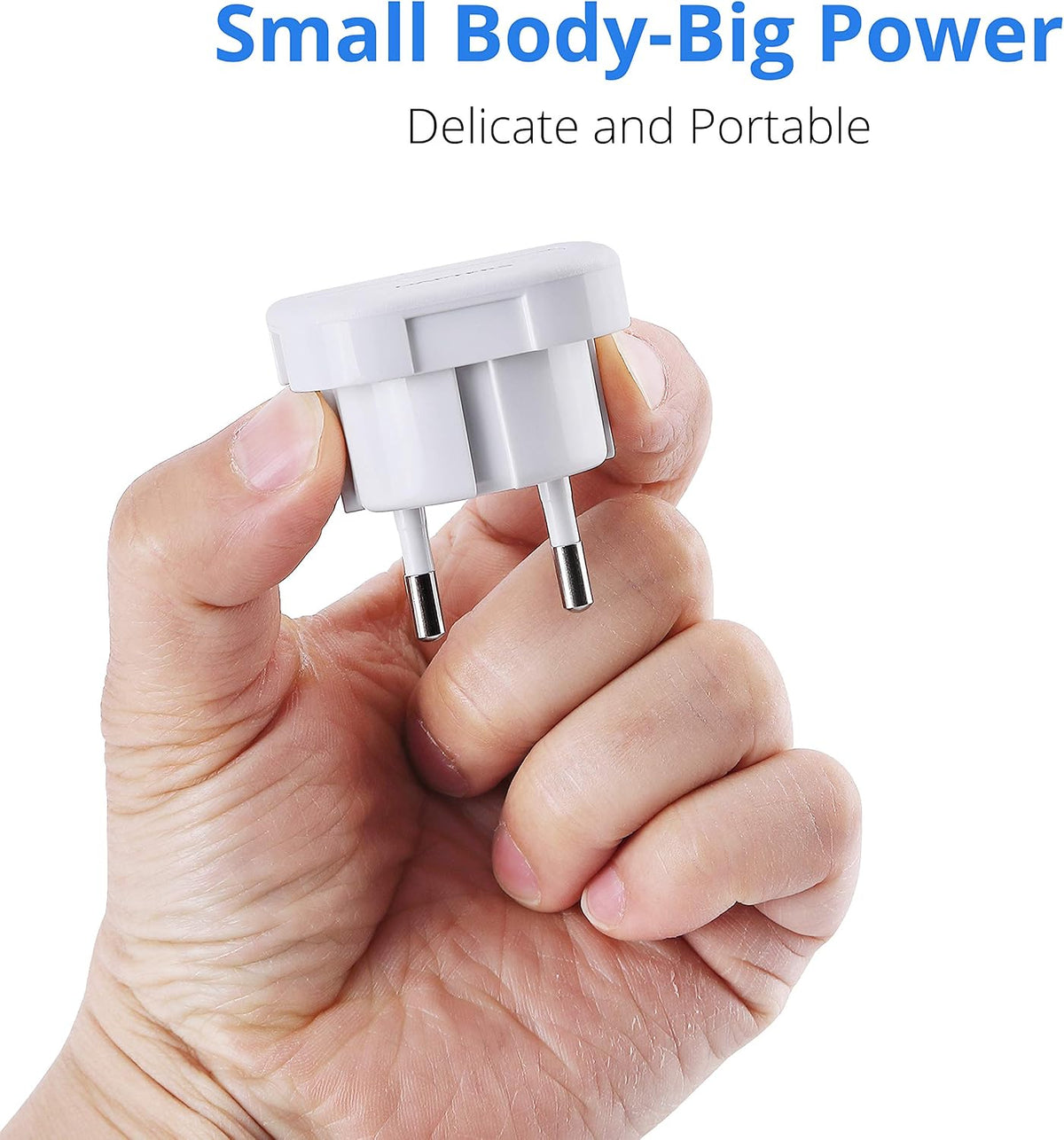 DAPTER's 5 Pack White UK to European Plug Adapter | Travel Adapter UK to Europe | Euro Plug Adapter (Type G to C, E, F) | Travel Plugs UK to EU Countries (SPAIN, ITALY, GREECE, TURKEY, POLAND & More)