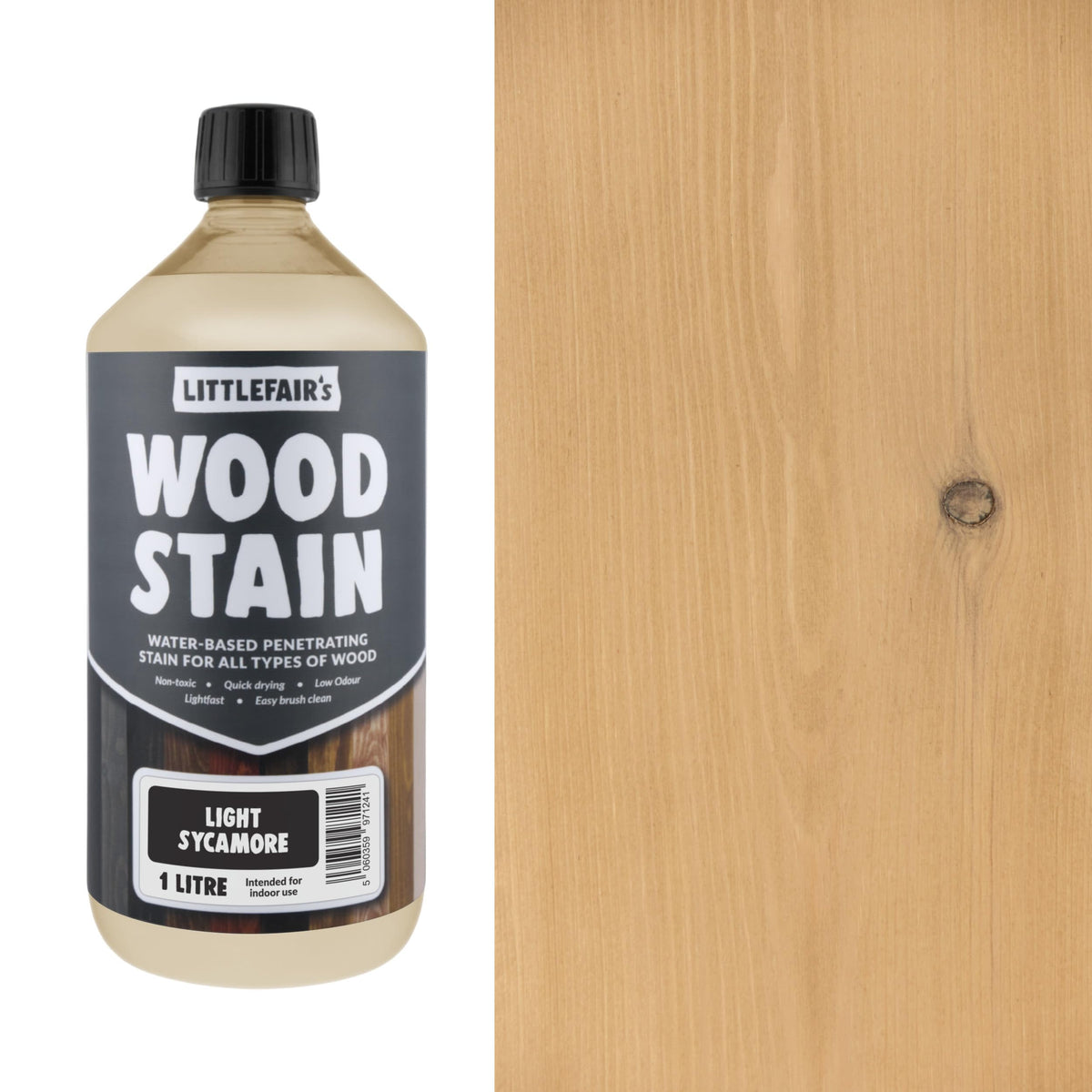 Littlefair's Wood Stain Water-Based - (Very Red Mahogany) – Non-Toxic, Eco-Friendly & Quick Drying - Easy-to-Apply, Concentrated Formula for All Wood Types – 15ml Tester Pot