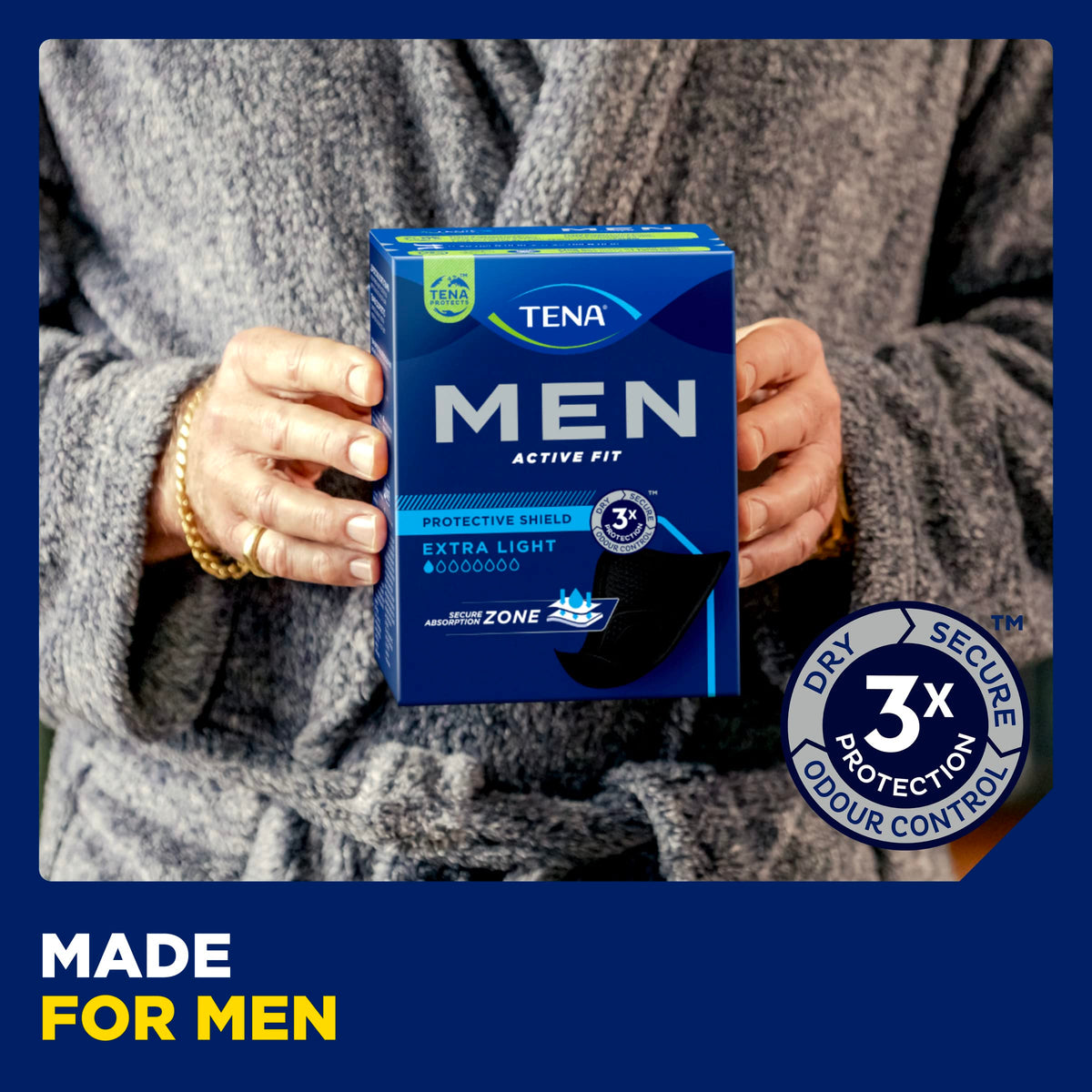 TENA Men Protective Underwear, Large, Level 4 for Heavy Bladder Weakness x 40