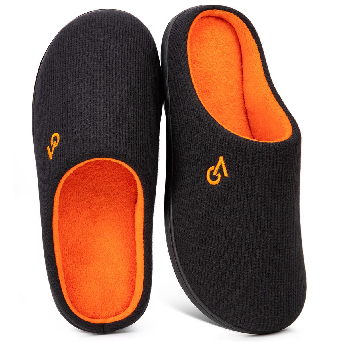 VeraCosy Men's Two-Tone Memory Foam Slippers