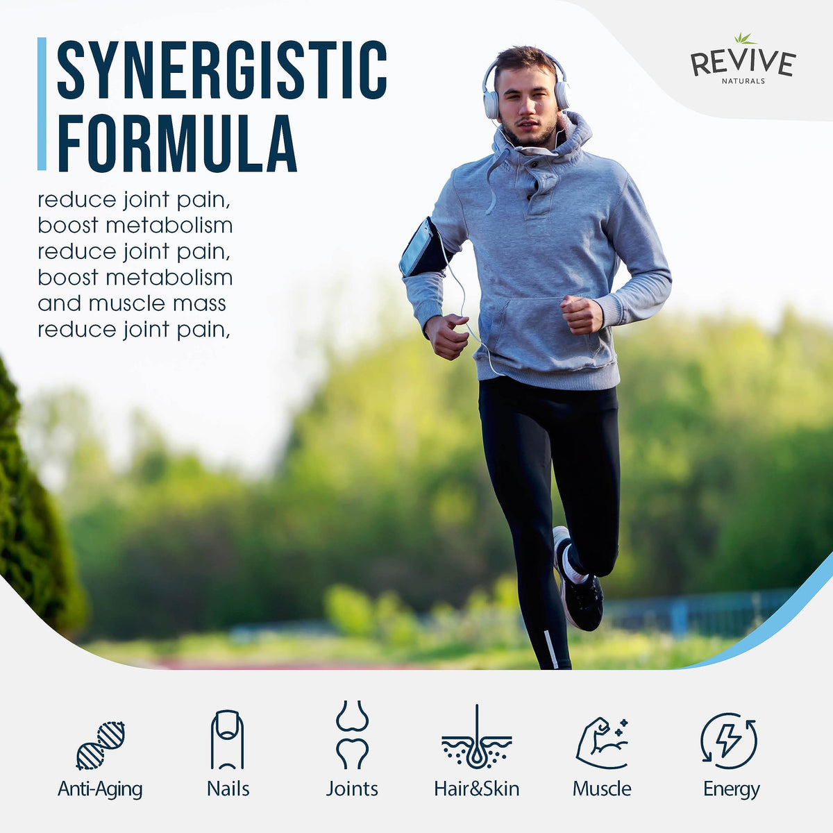 Multi Collagen Protein Powder 400g - Types I, II, III, V & X - Hydrolyzed Grass Fed Bovine, Wild Caught Fish, & Free-Range Chicken & Eggshell Collagen by Revive Naturals