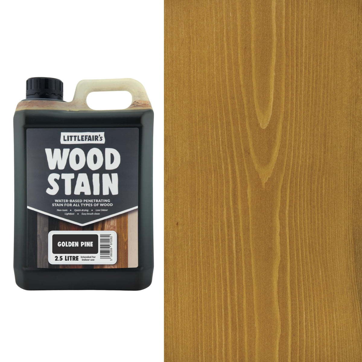 Littlefair's Wood Stain Water-Based - (Very Red Mahogany) – Non-Toxic, Eco-Friendly & Quick Drying - Easy-to-Apply, Concentrated Formula for All Wood Types – 15ml Tester Pot