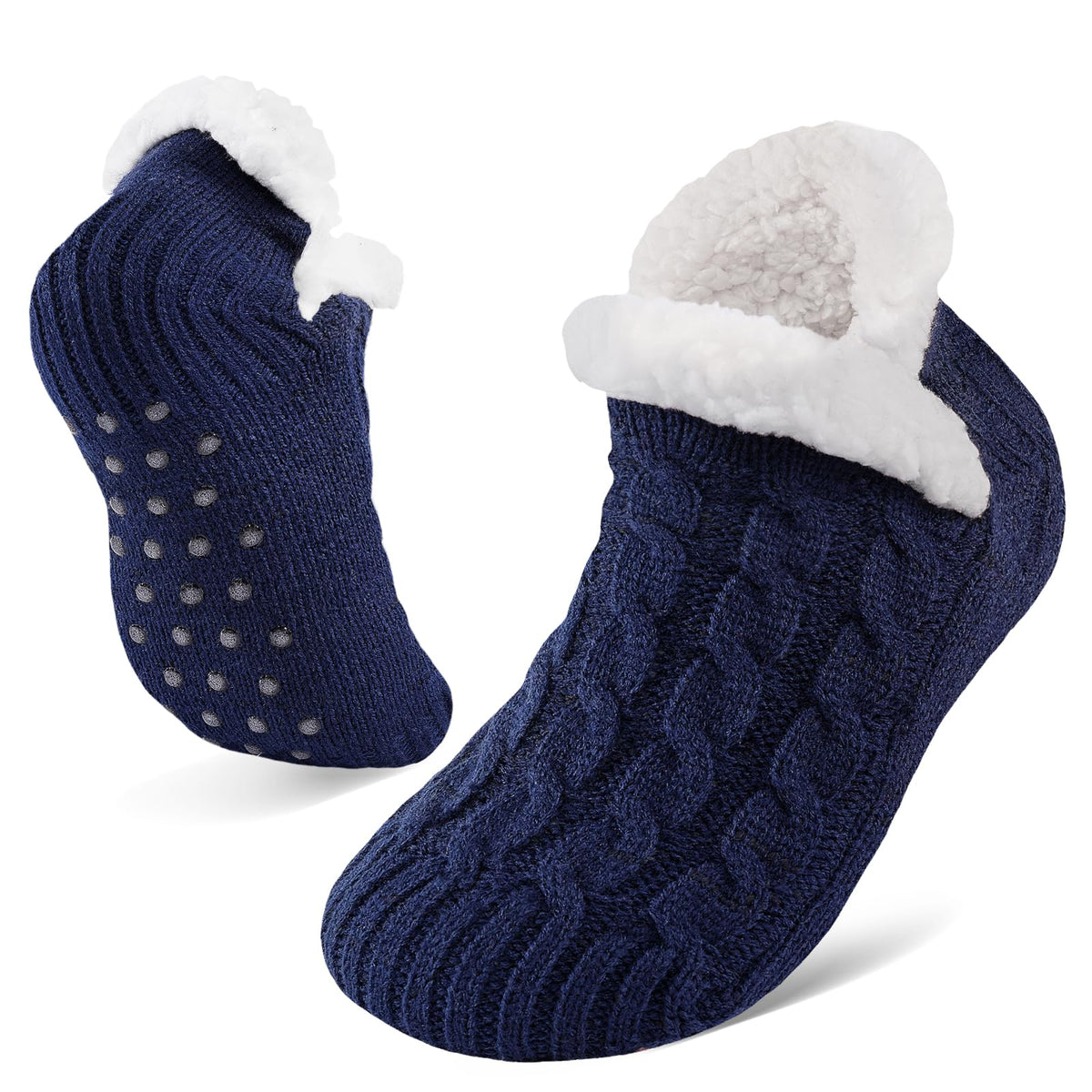 Niorasen Fluffy Slipper Socks Women Men, Winter Gift for Her, UK 4-9