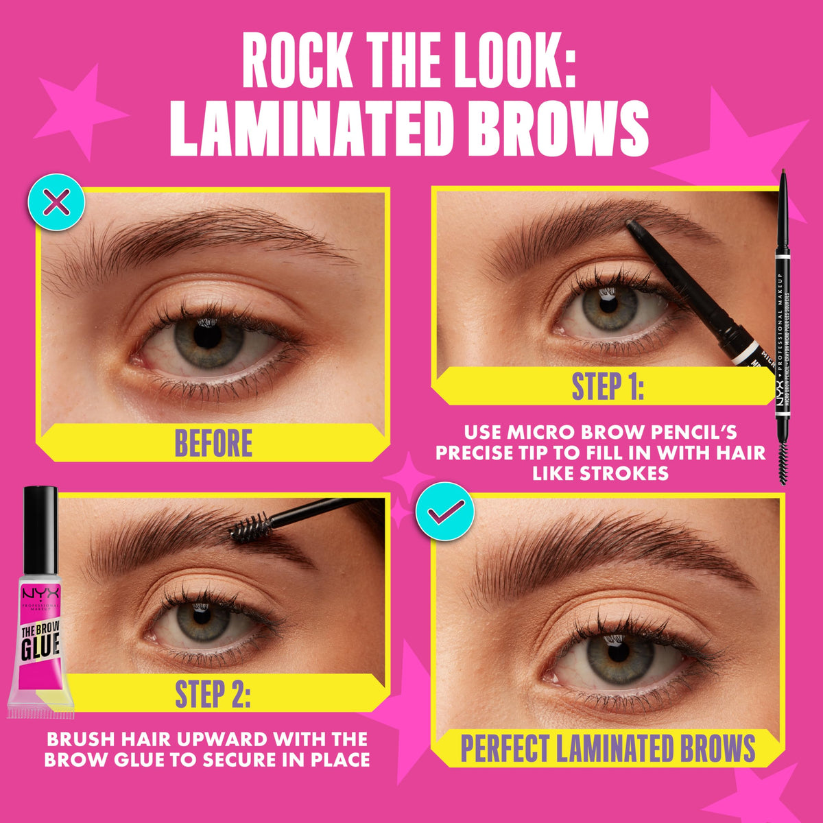 NYX Professional Makeup Micro Brow Pencil, Dual Ended Precise: Ash Brown