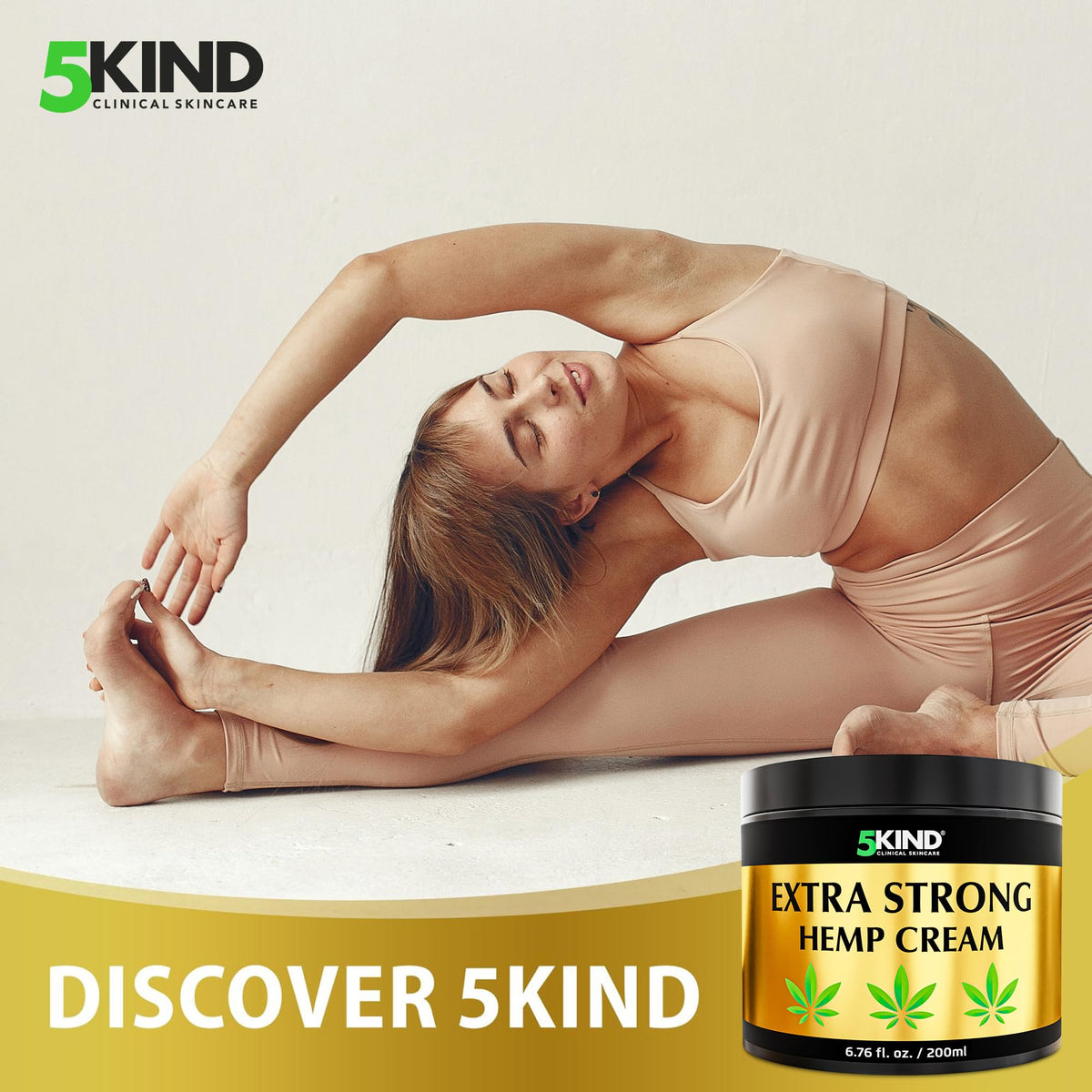 5Kind Extra Strong Hemp Cream 100ml - Hemp and Arnica Cream