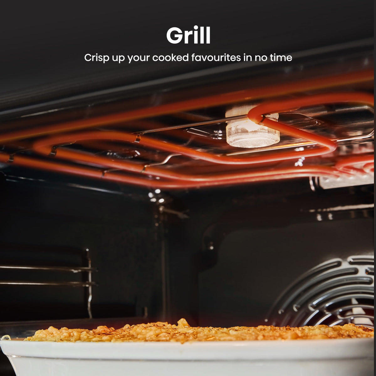Hisense HDUKC60W 60cm Electric Cooker with Ceramic Hob-White, A Rated Double Oven 50L/80L [Energy Class A]