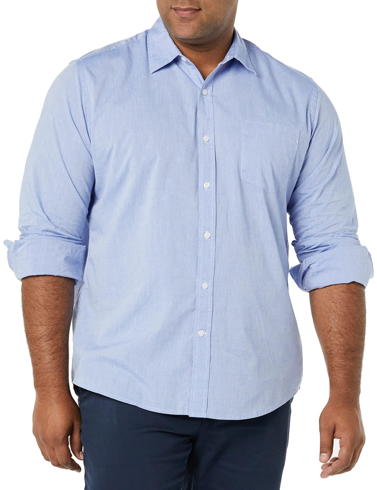 Amazon Essentials Men's Long-Sleeve Casual Poplin Shirt