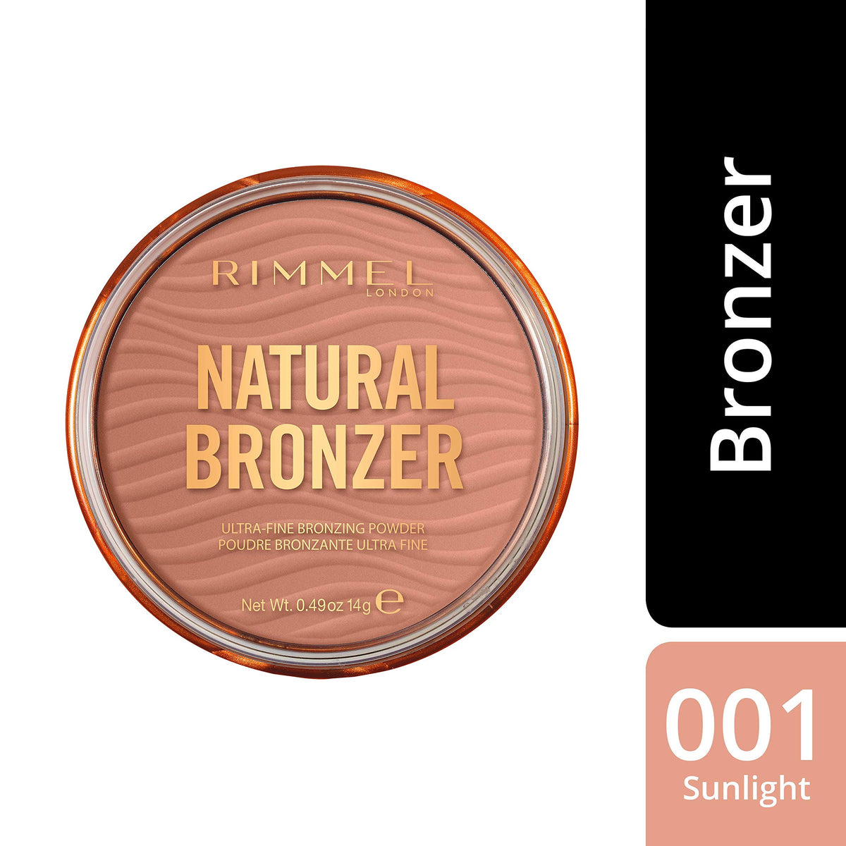 Rimmel Natural Bronzer, Silky-Smooth & Ultra-Fine Bronzing Powder, 002 Sunbronze, 14g
