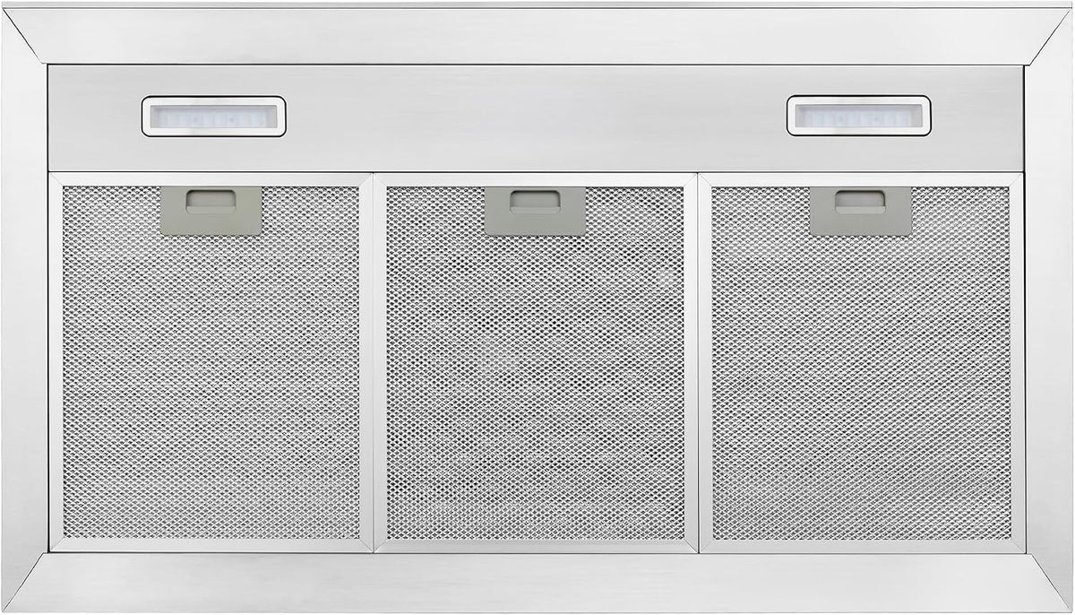 Russell Hobbs 90cm T-Shaped Cooker Hood in Stainless Steel with 3 Speed Settings, 3x Washable Aluminium Filters, Extraction or Recirculation, Boost Function, LED Lights A++ Energy Rating, RHGCH903SS