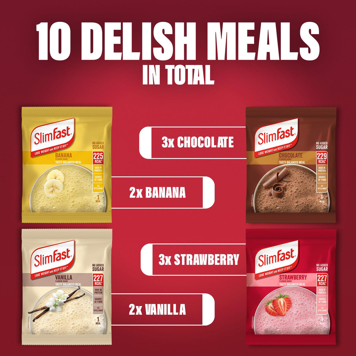 SlimFast • Meal Replacement Powder • Caramelised Biscuit Flavour • 584g