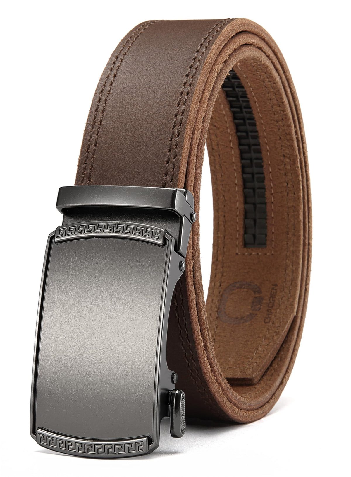 CHAOREN Belts for Men, 1 3/8" Ratchet Mens Belt Leather for Jeans, Dress