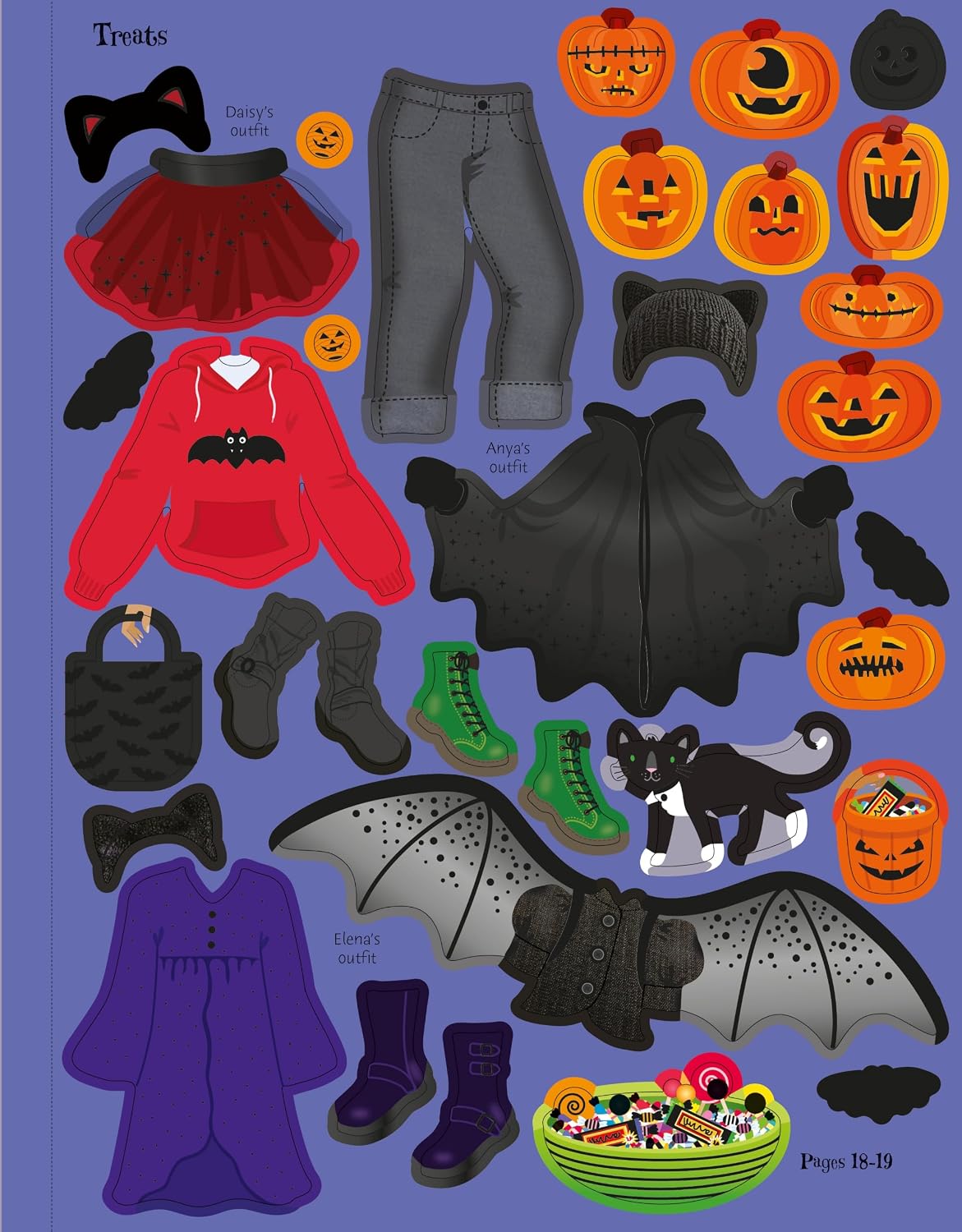 Sticker Dolly Dressing Halloween
