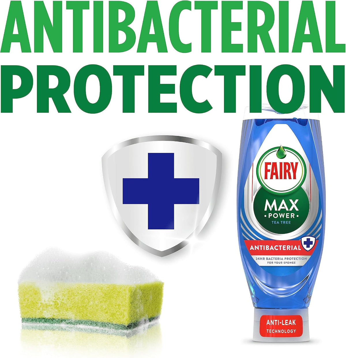 Fairy Max Power Washing up Liquid Antibacterial 730ML