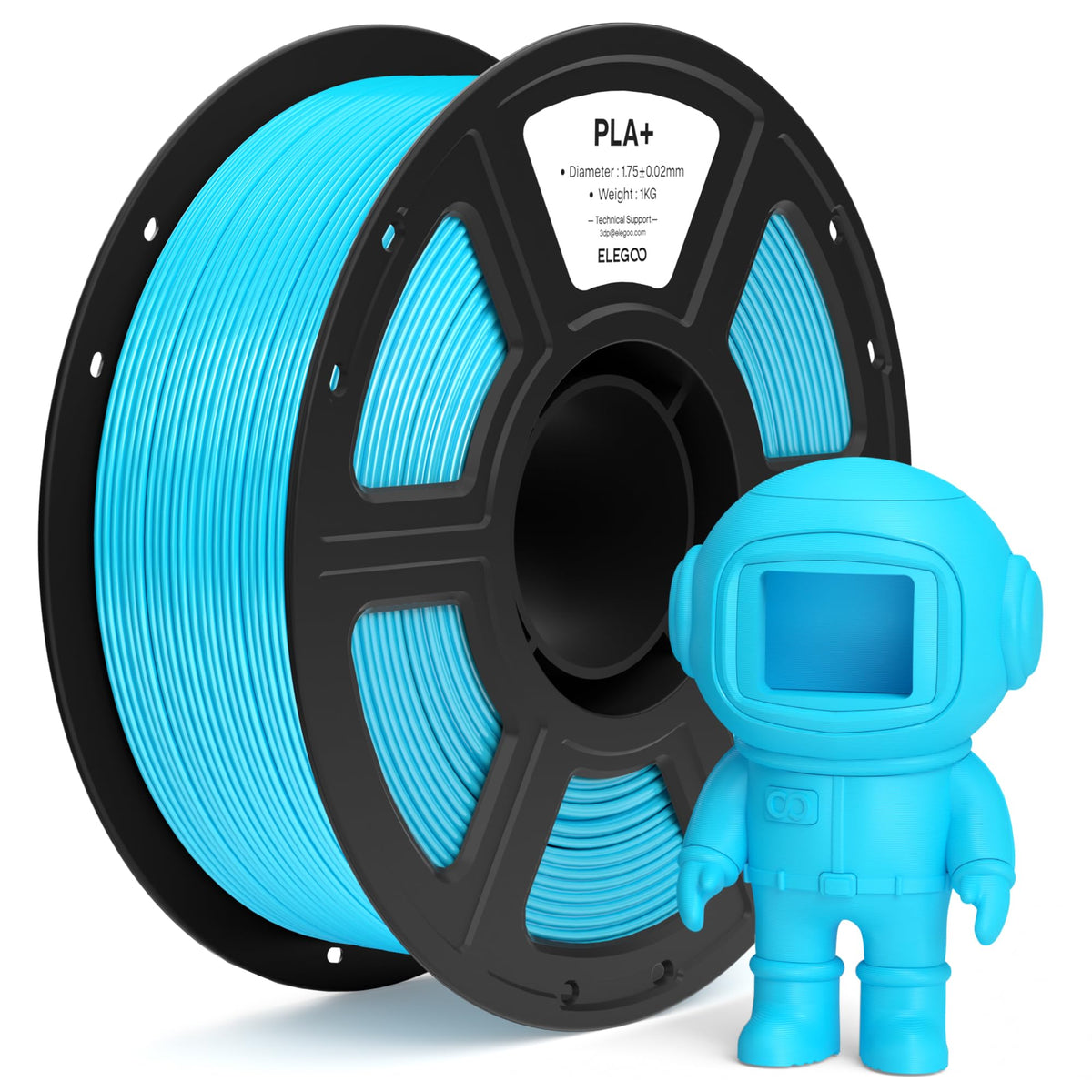 ELEGOO PLA+ 3D Printer Filament 1.75mm Pink 1KG