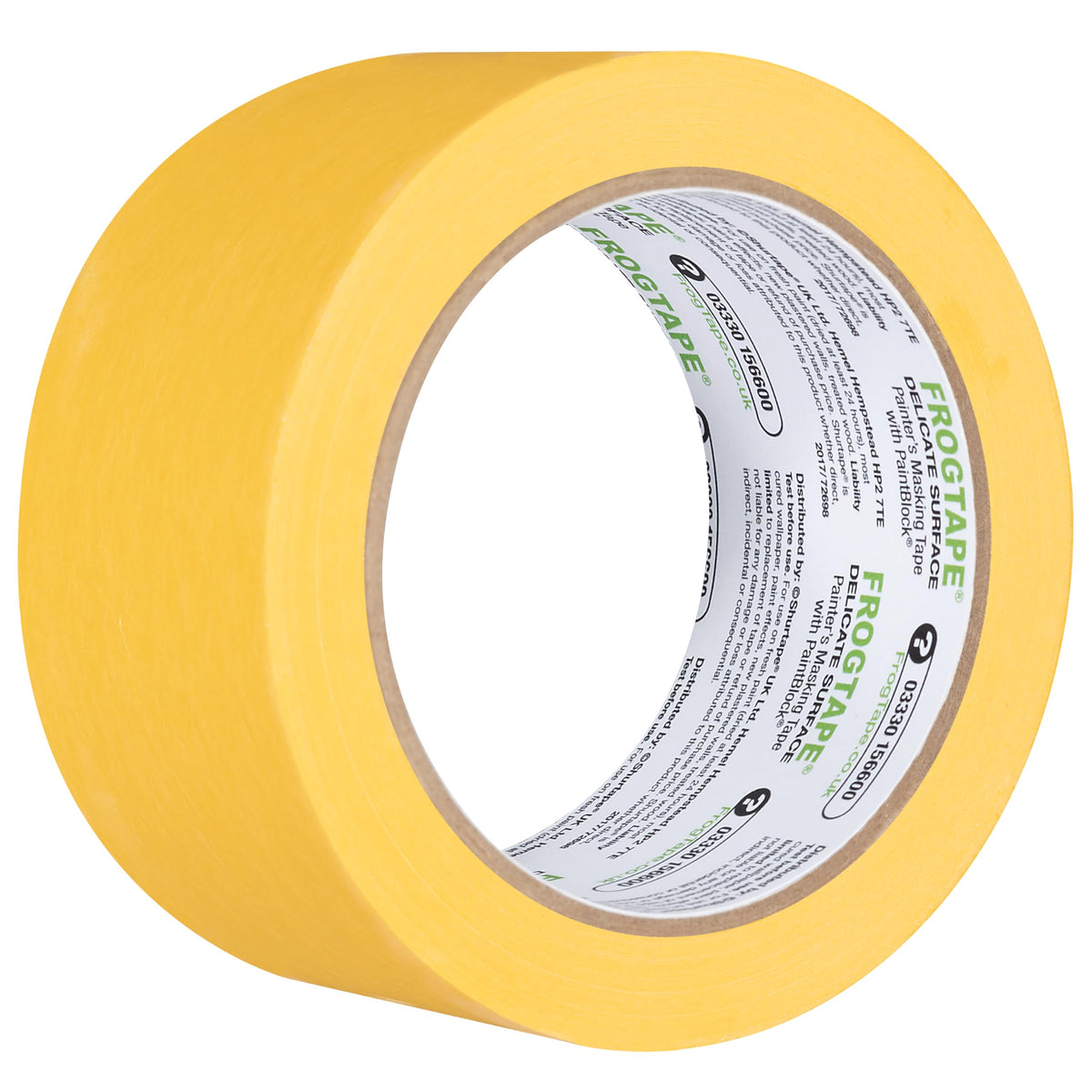 Frog Tape Yellow Delicate Surface Painters Masking Tape 24mm x 55m. Indoor painting and decorating for sharp lines and no paint bleed