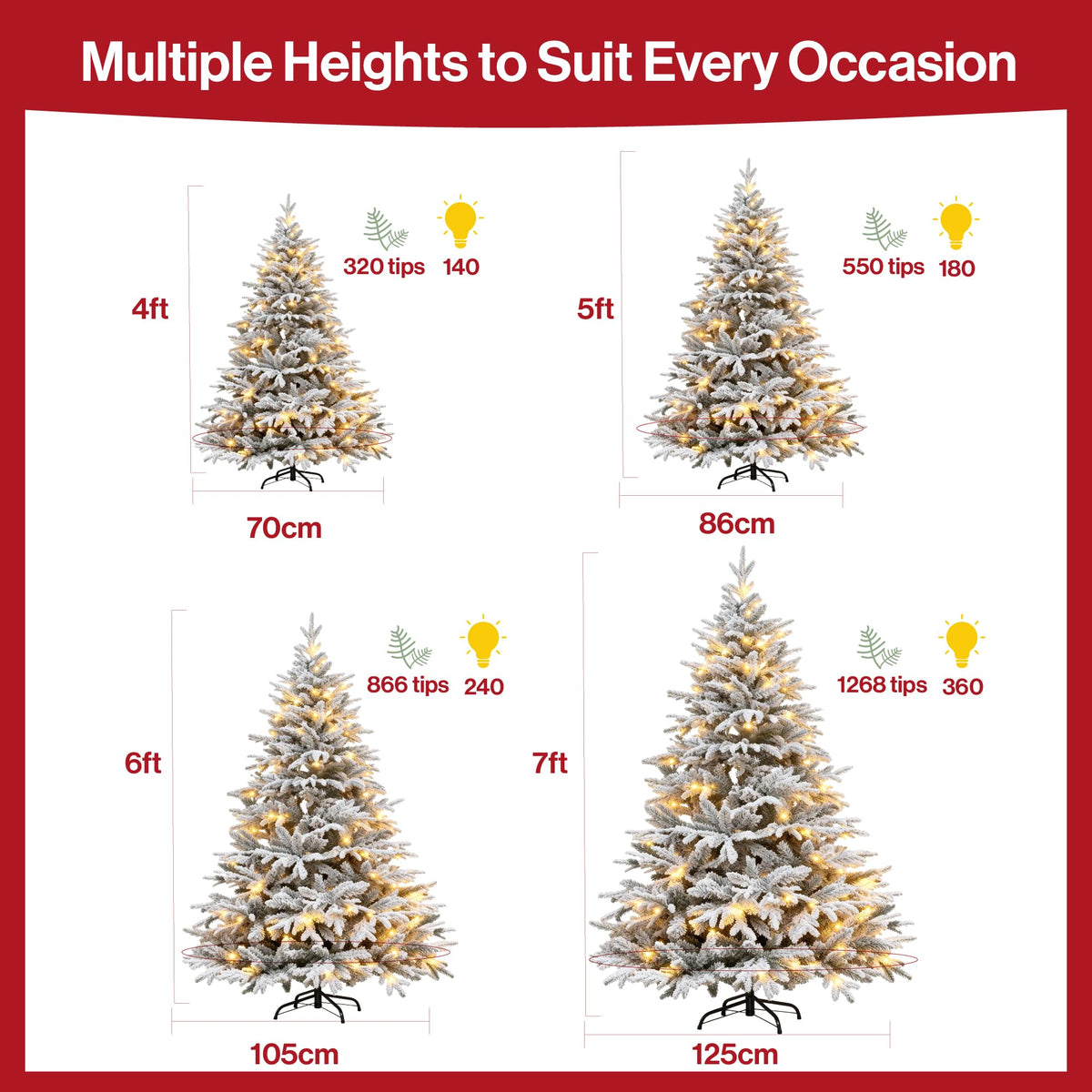 7ft Premium Christmas Tree 1432 Branch Tips Green Xmas Trees Bushy Artificial Christmas Tree Pine Tree with Metal Stand Easy to Assemble Realistic Spruce Branches Christmas Tree for Indoor and Outdoor