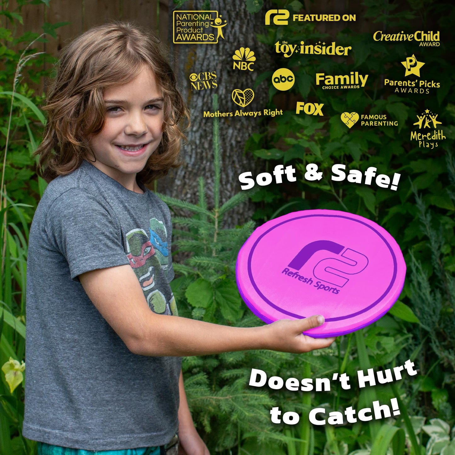 Soft Disc Flying Toy - Doesn't Hurt to Catch - Flying Disc Outdoor Toys For Kids - Easy to Learn Flying Toy - Best Boys Toys For Kids Outdoor - Gifts for Boys & Girls 3 4 5 6 7 8 9 10 11 12 13+