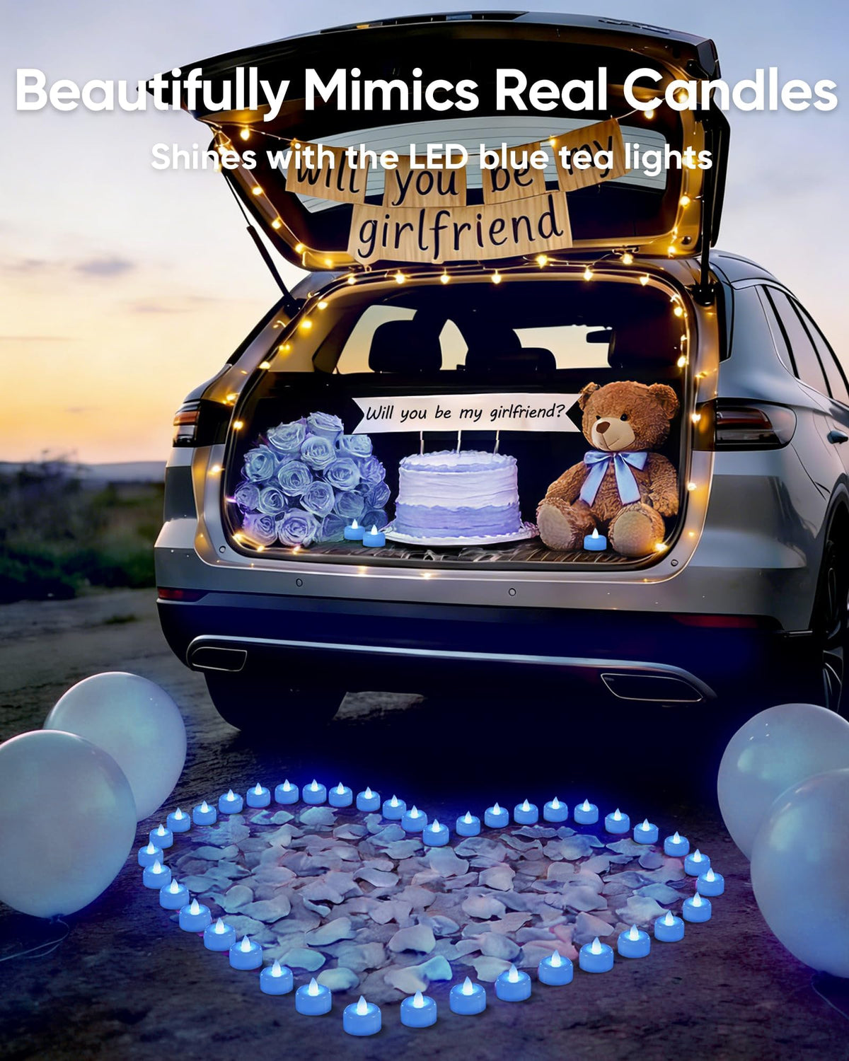 AMAGIC 24 Pack Battery Operated Flameless LED Tea Lights Candles Electric