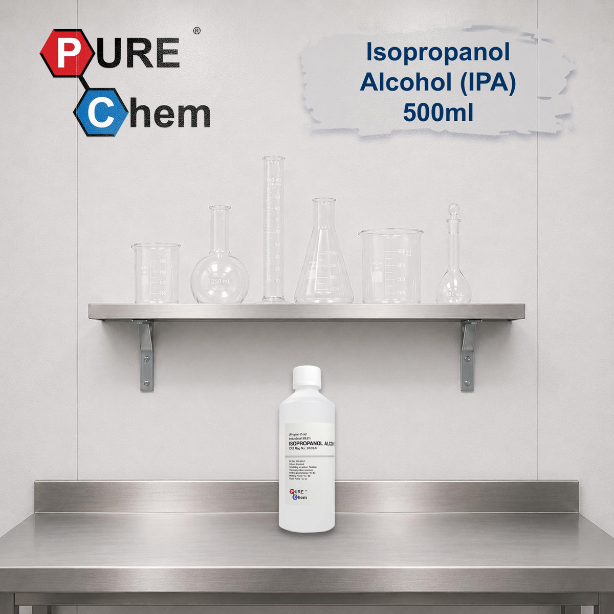 Pure Chem Isopropyl Alcohol Isopropanol IPA Rubbing Alcohol Cleaning 99.9%