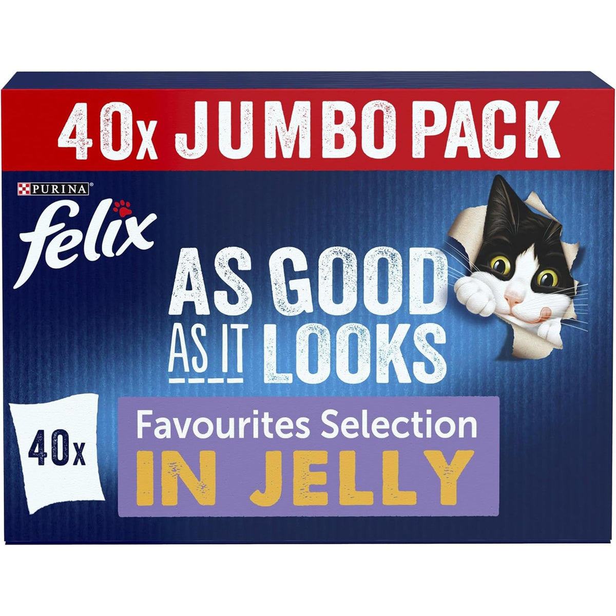 FELIX Doubly Delicious Countryside Selection in Jelly Wet Cat Food 40x85g