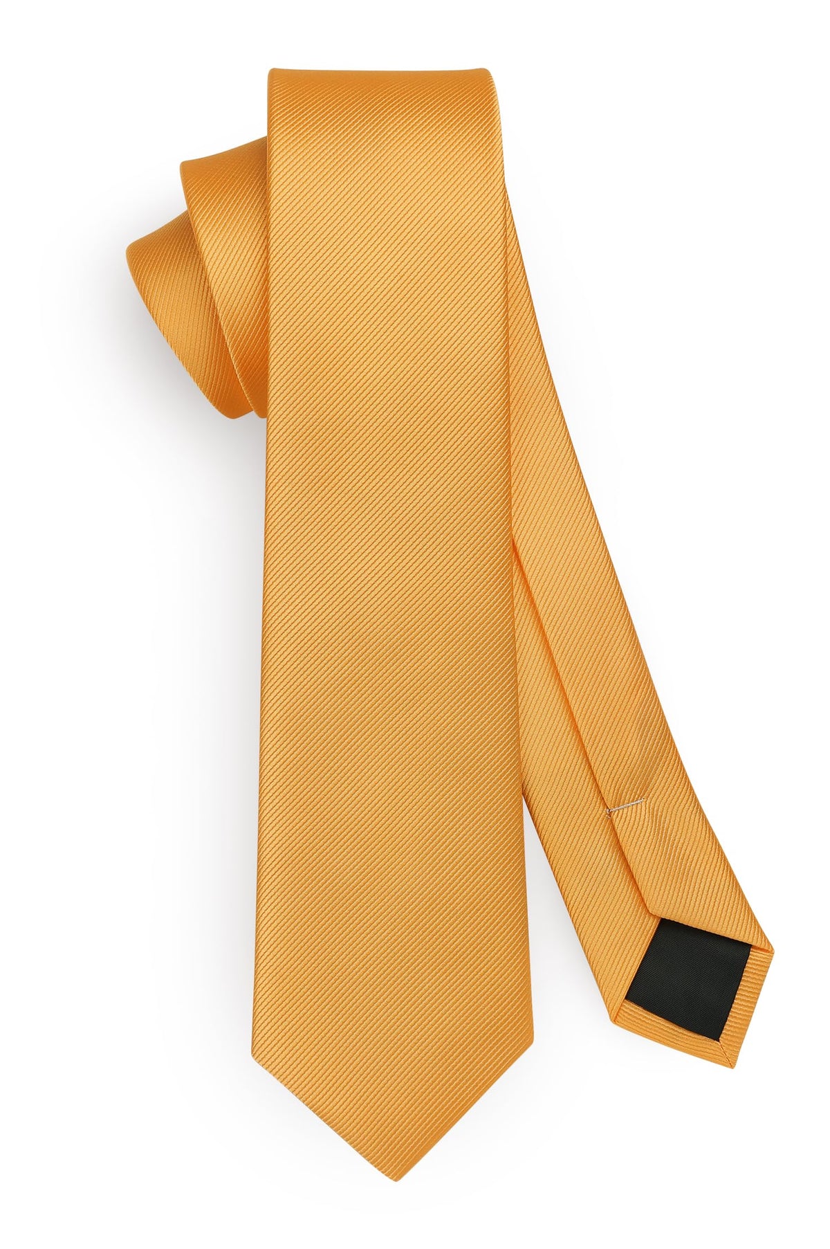 HISDERN Skinny Tie Solid Color 6cm Slim Ties for Men Wedding Classic Formal Business Necktie