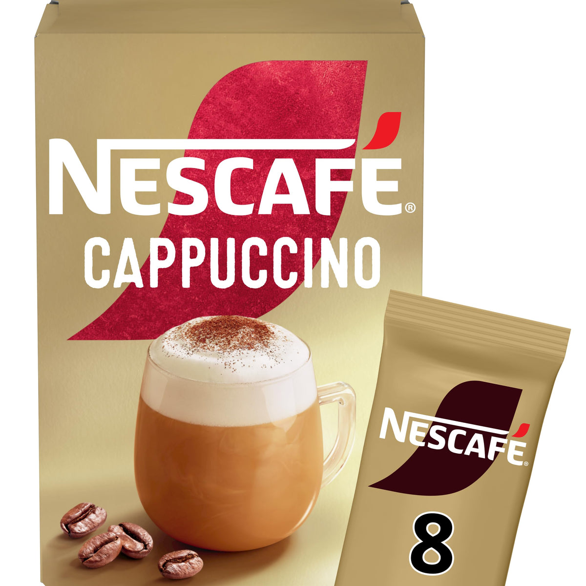 NESCAFÉ Cappuccino Instant Coffee Sachets - 72 x 15.5g
