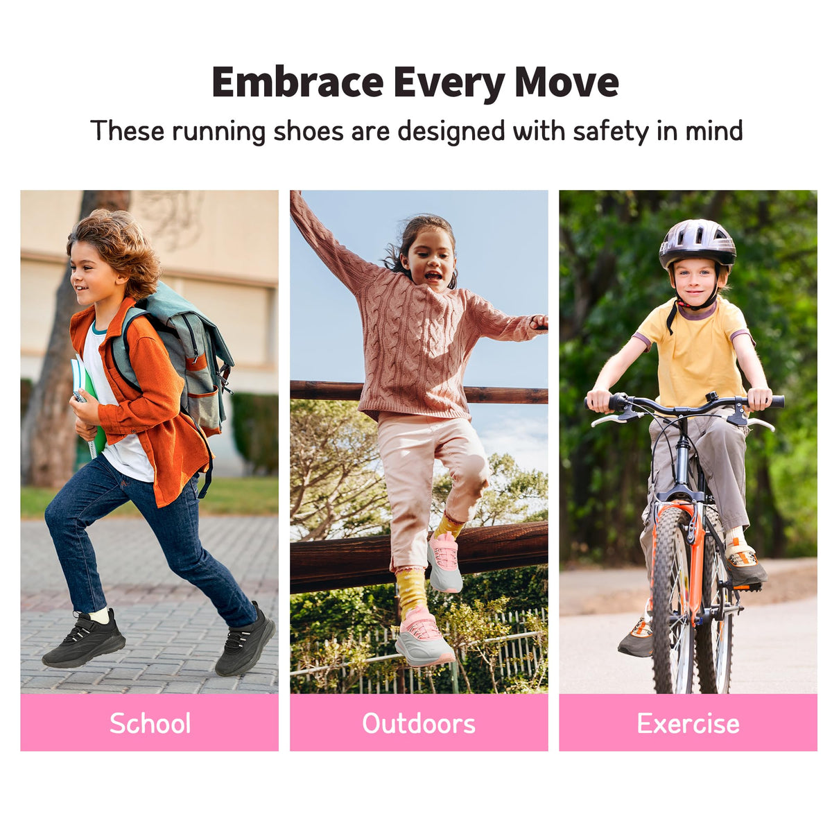 DREAM PAIRS Waterproof Boys Fashion Trainers