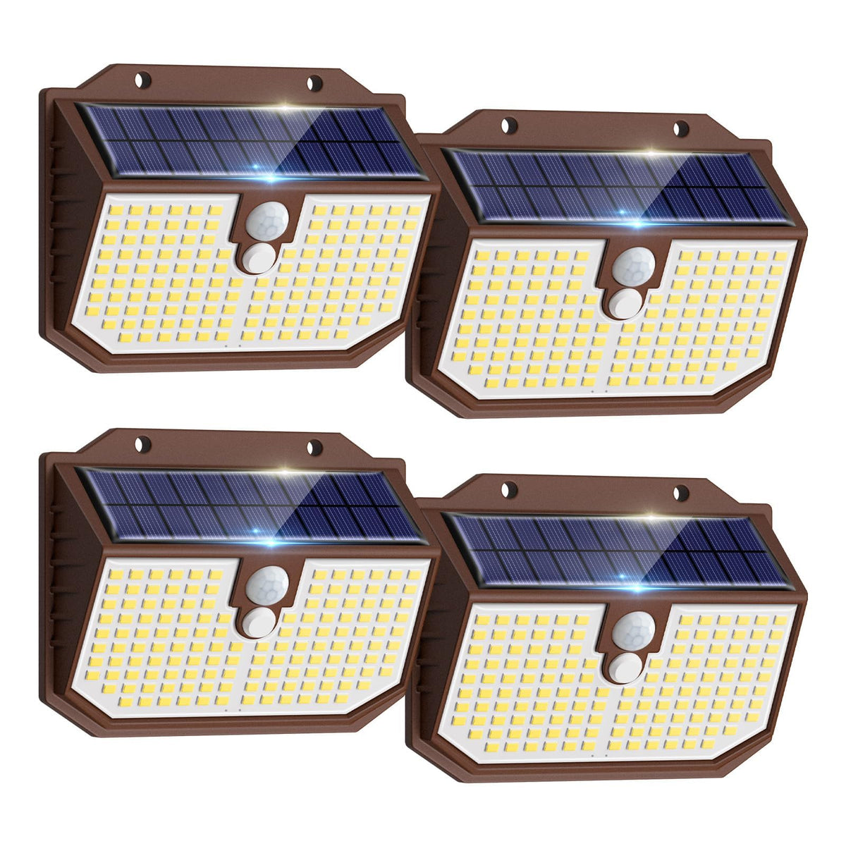 nipify Solar Lights,Upgraded 3000K Warm Solar Garden Lights,3 Modes Motion Sensor and IP65 Waterproof Solar Lights Outdoor Garden for Outside Shed Driveway Backyard Garage Walkway Wall Fences