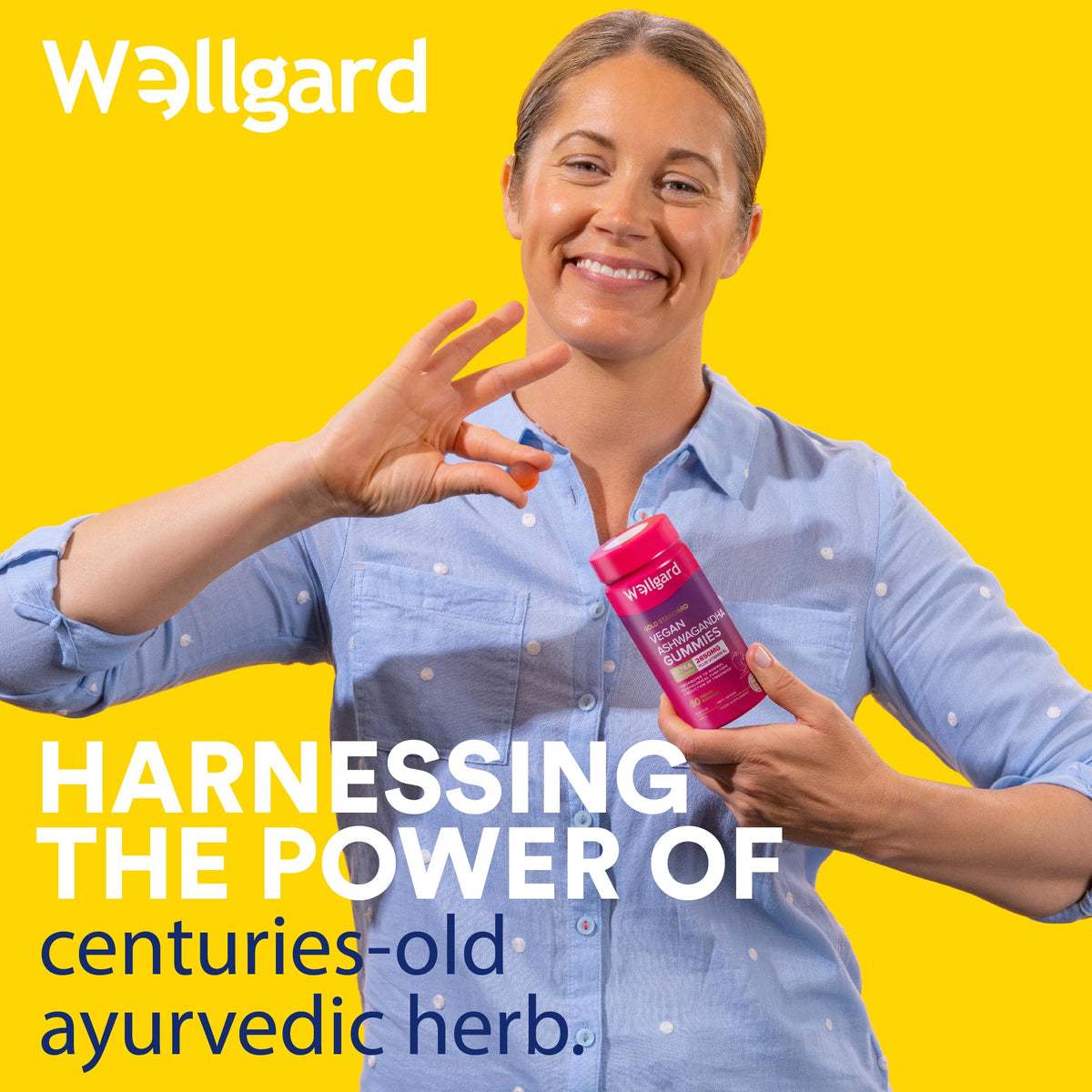 Wellgard Kids Calcium & D3 Gummies - 2 Month Supply - Vegan Chewable Calcium and Vitamin D3 Gummies, Mixed Berry Flavour