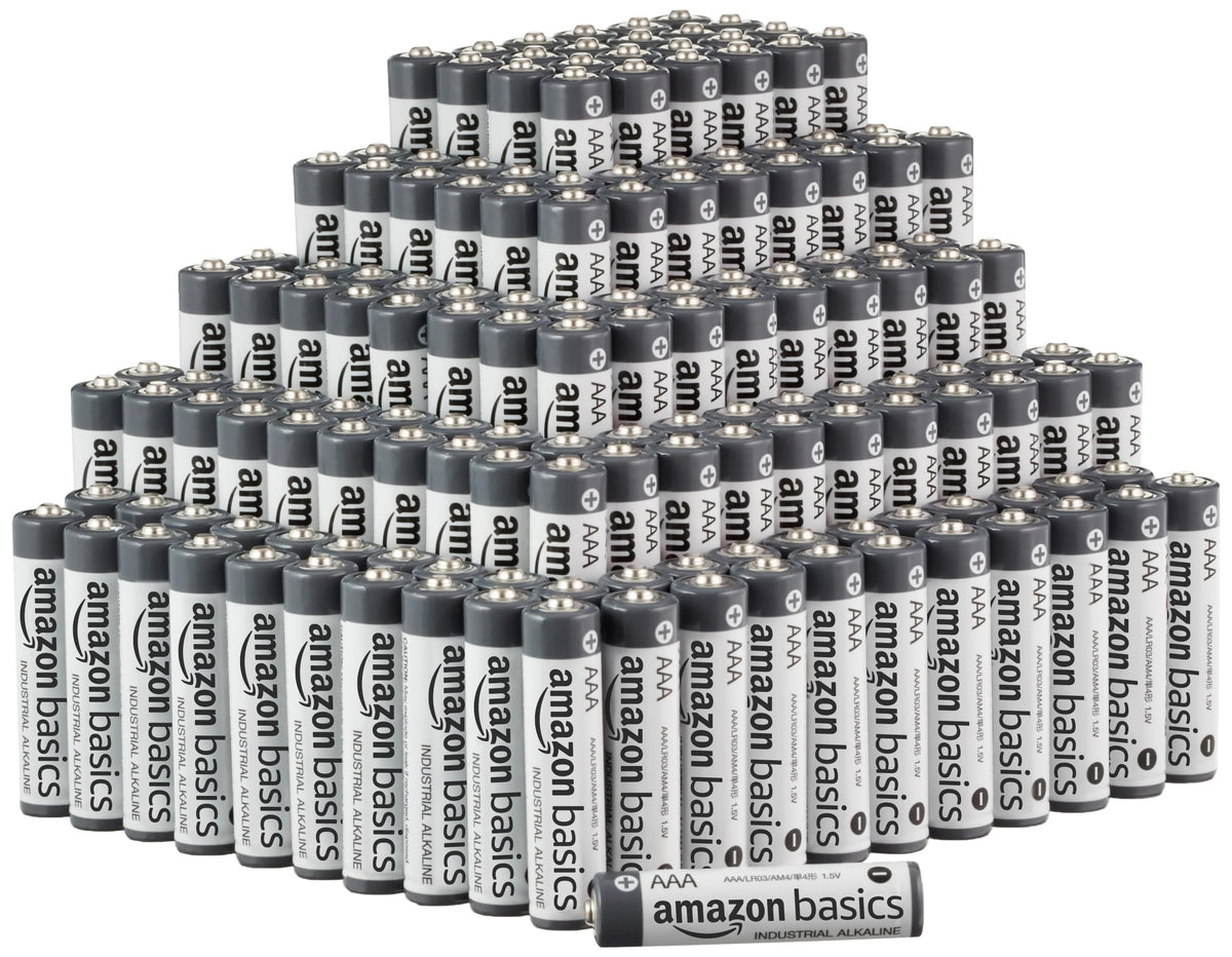 Amazon Basics 40-Pack AAA Alkaline Industrial Batteries, 1.5 Volt, 5-Year Shelf Life