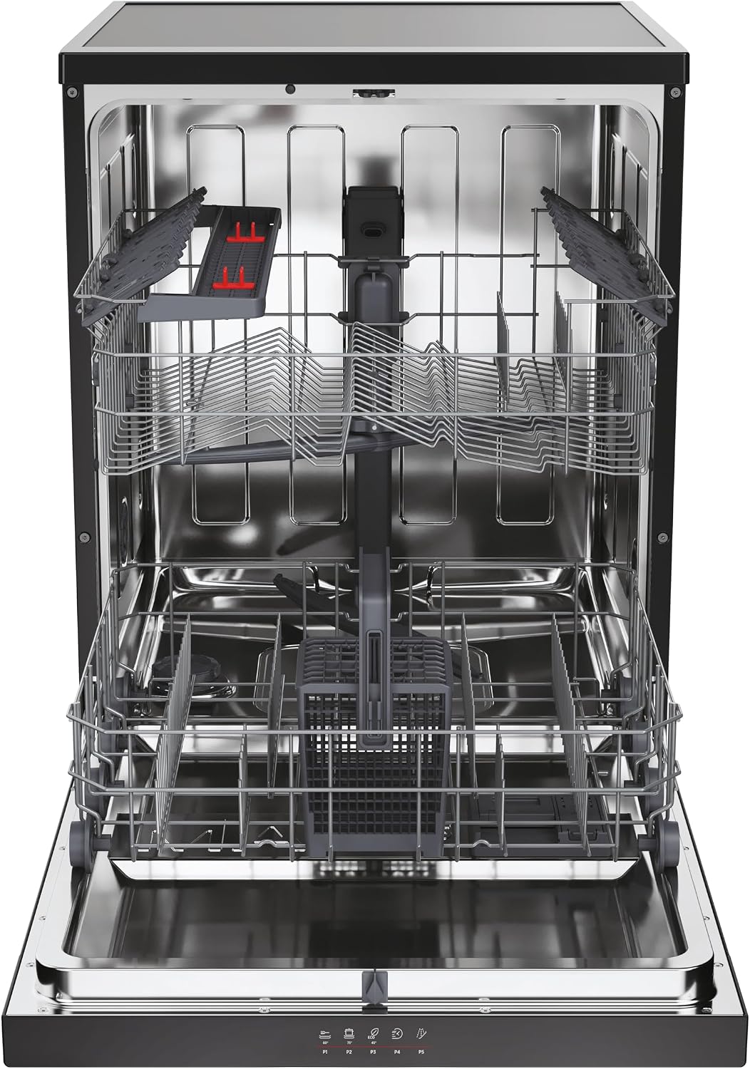 Hoover H-DISH 300 Dishwasher, 13 Place Settings, Black, C Class