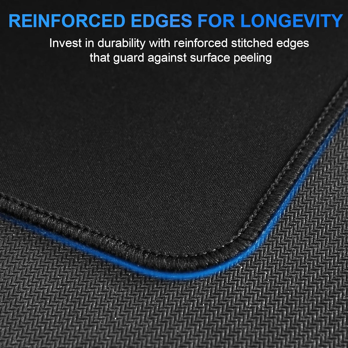 cimetech Gaming Mouse Pad 800 * 300 * 3 MM, Extended Large Mouse Mat Computer Keyboard Desk Pad with Anti-Slip Rubber Base Comfortable Waterproof Soft Cloth, Improved Precision and Speed - Black