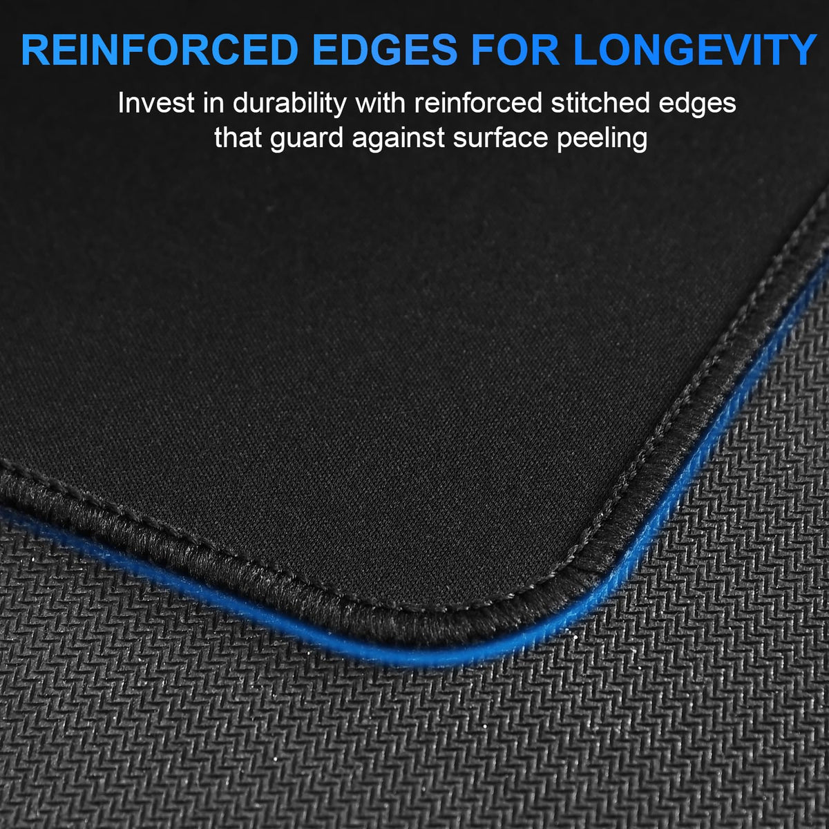 cimetech Gaming Mouse Pad 800 * 300 * 3 MM, Extended Large Mouse Mat Computer Keyboard Desk Pad with Anti-Slip Rubber Base Comfortable Waterproof Soft Cloth, Improved Precision and Speed - Black