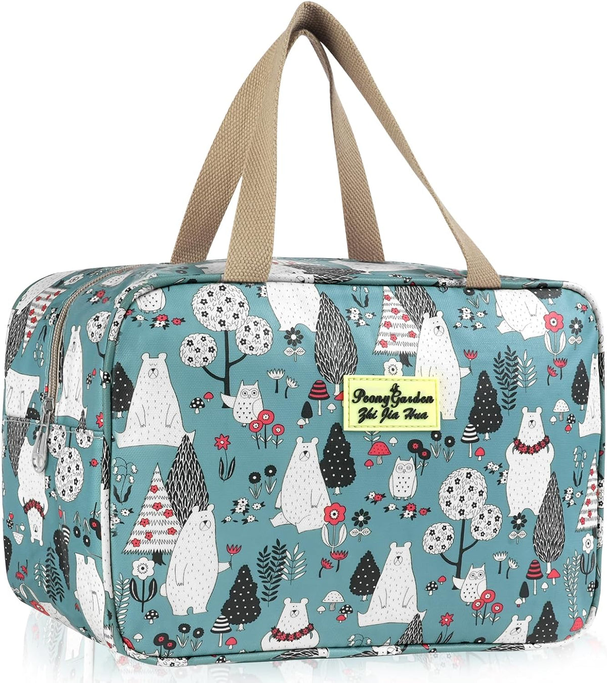 Aucuu Toiletry Bag, Large Full Size Toiletry Bag, Travel Hand-Held Make up Wash Bags, Portable Waterproof Toile-Try Kit, Bathroom Storage Case, Cosmetic Organizer for Travel, Camping for Women Girl