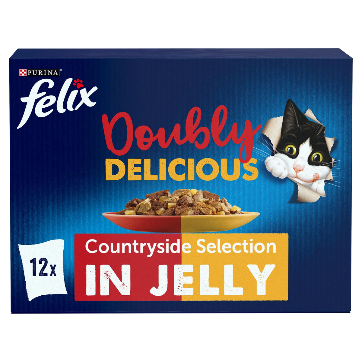 FELIX Doubly Delicious Countryside Selection in Jelly Wet Cat Food 40x85g