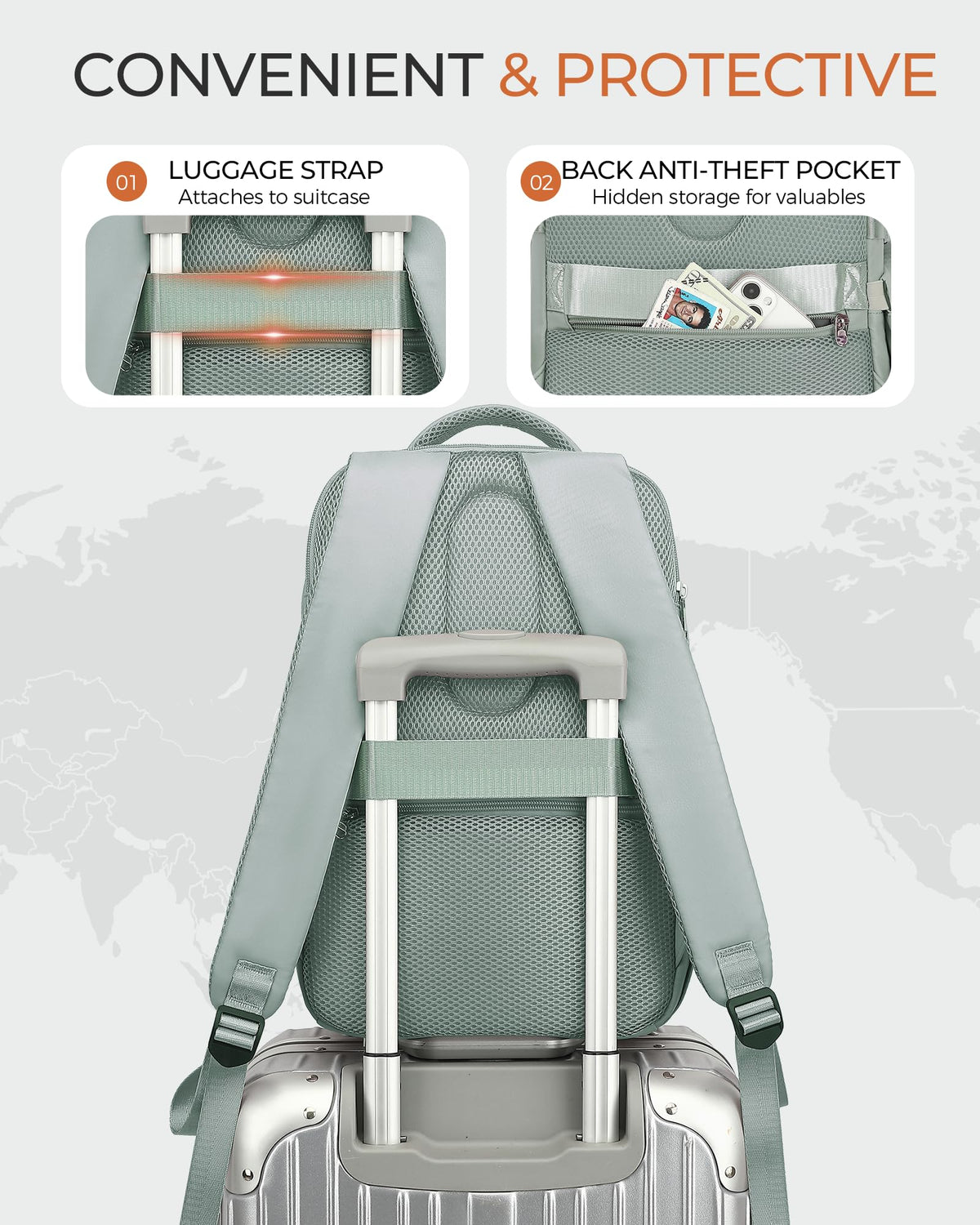 Yankony Ryanair Cabin Bags 40x30x20 Underseat, Travel Backpack Cabin Size
