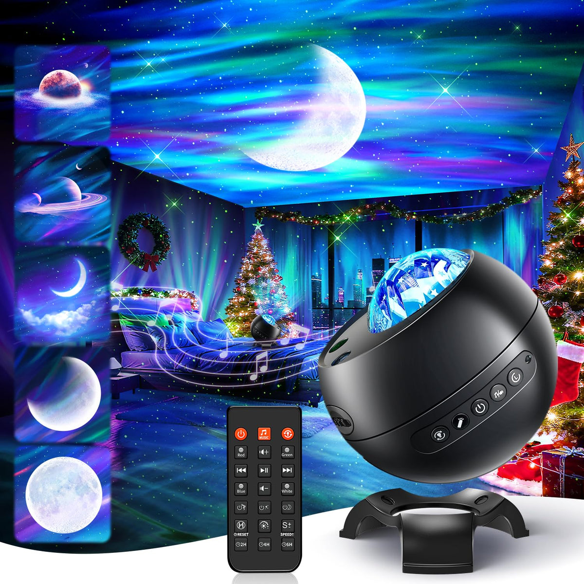 OneFire Galaxy Projector 16 Color Teenage Girl Gifts 5 Films Star Projector