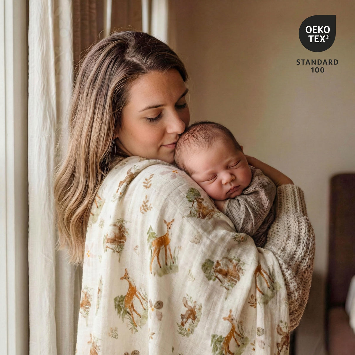 GLLQUEN BABY Muslin Squares Cloth for Baby 6pack 70cm x 70cm